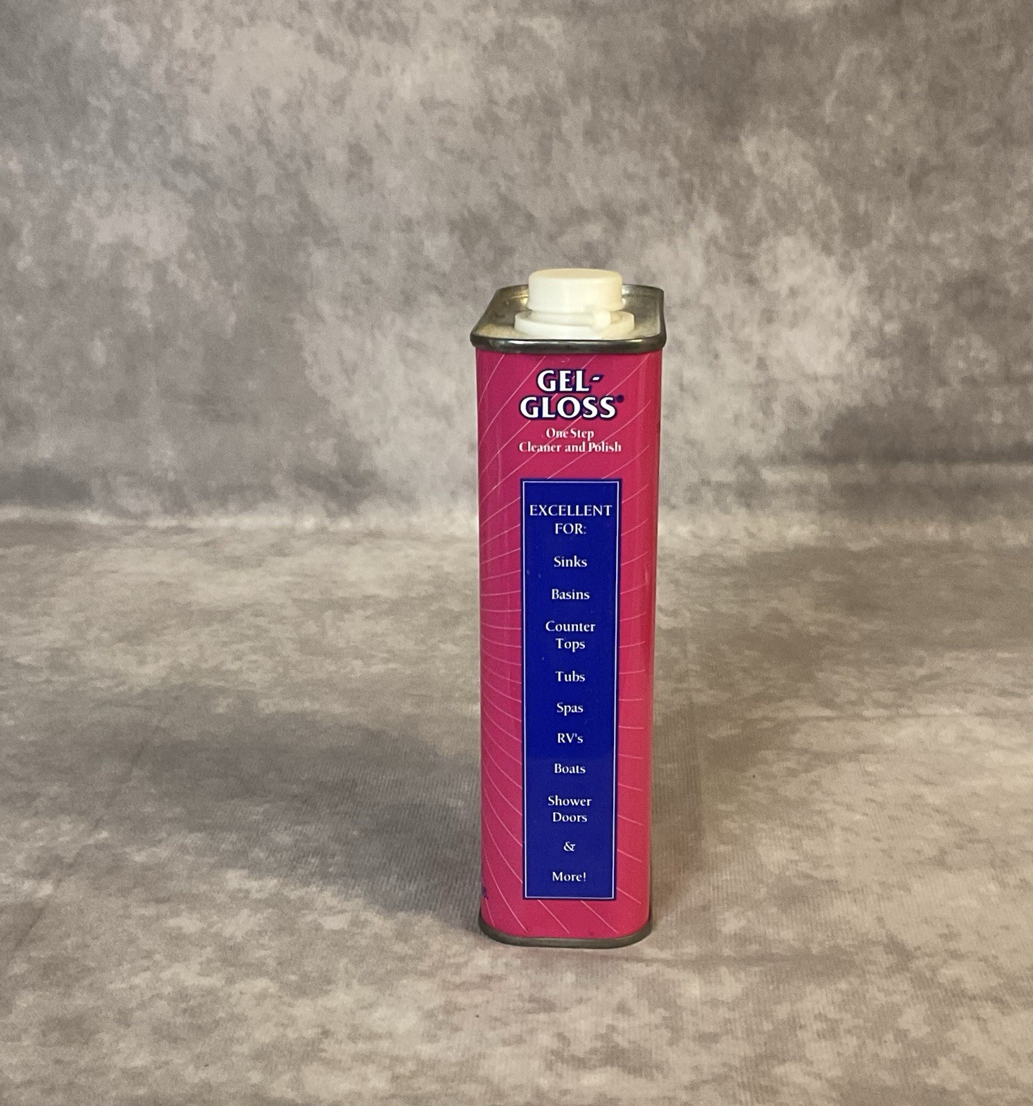GEL-GLOSS ONE STEP CLEANER & POLISH FOR FIBERGLASS MARBLE ACRYLIC 16 FL OZ NOS