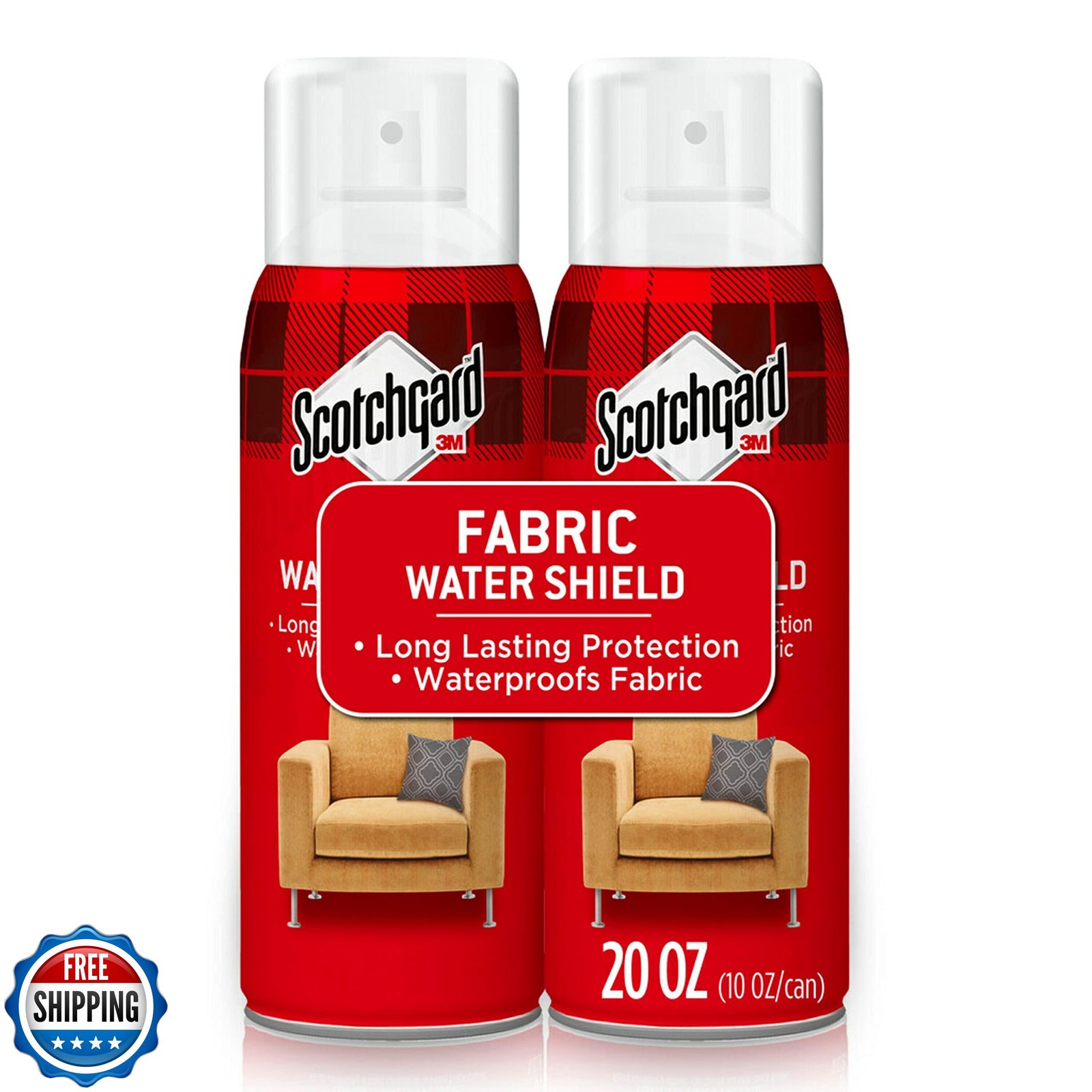 Scotchgard Fabric and Upholstery Protector, 2 Cans/10-Ounce (20 Ounces Total)