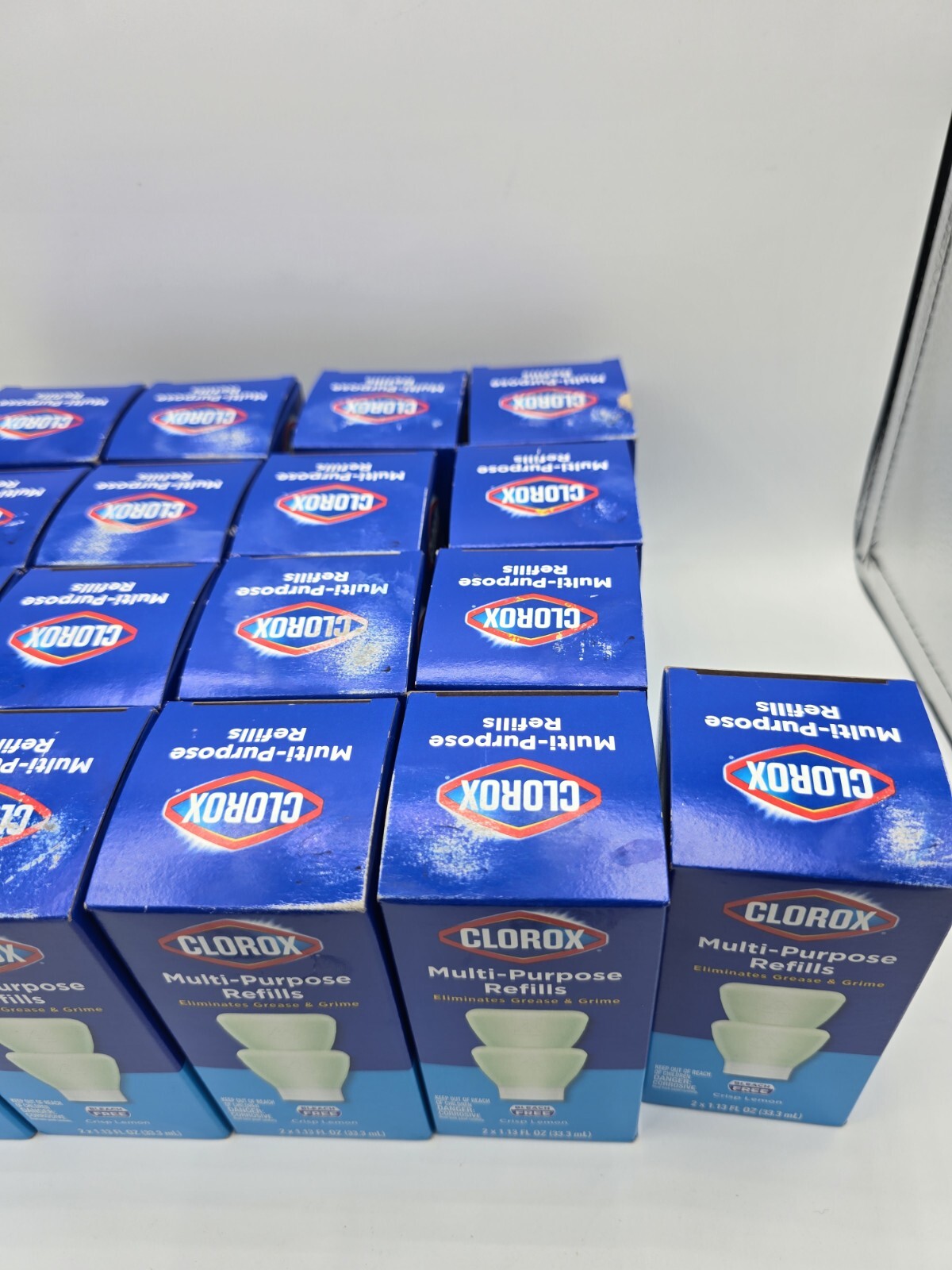 Lot Of 17 Clorox Multi-Purpose Cleaner Refills 2 pack Crisp Lemon New in Box