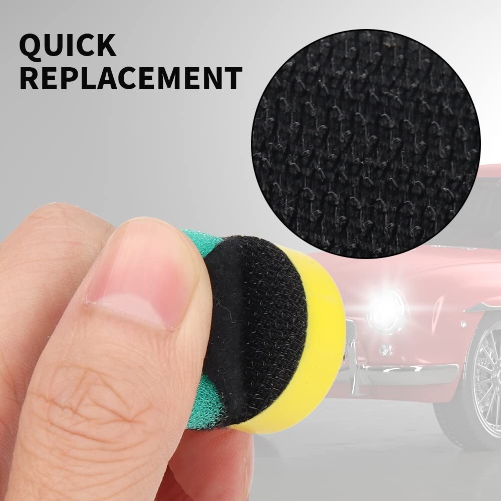 16Pcs Car Sponge Polishing Pads Mini Buffing Waxing Polisher Drill Rotary Tool