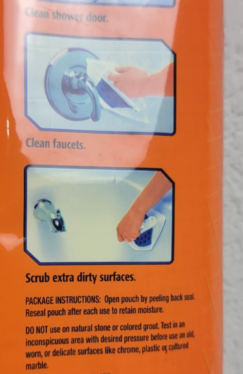 MR CLEAN Magic Reach Scrubbing Tub and Shower Pads Refills 8 Pads SEALED