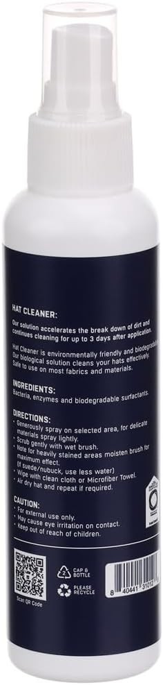 Premium Hat Cleaner Spray 4.2 fl oz – Plant-Based Biodegradable Cap Cleaning