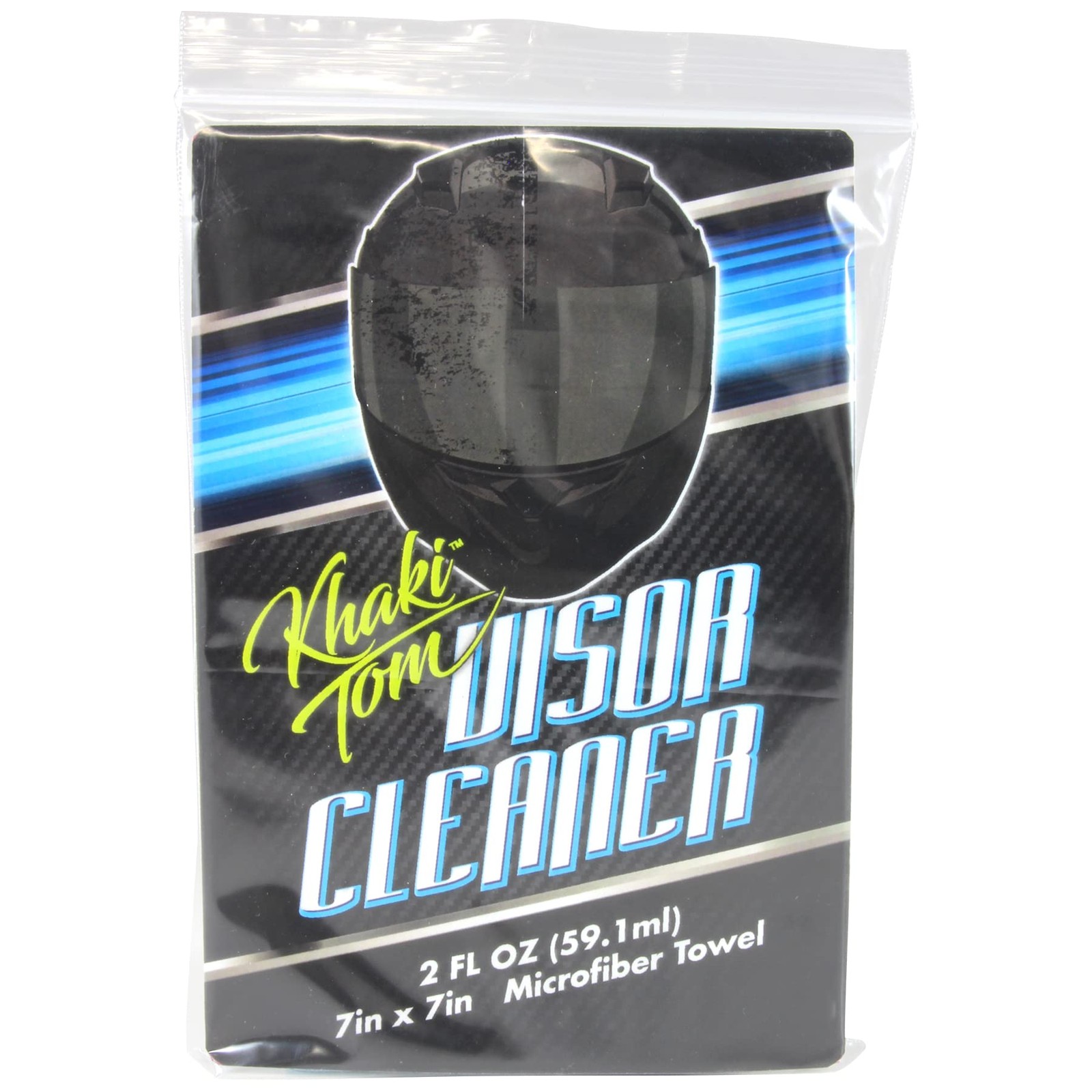 Motorcycle Helmet and Visor Cleaner – 2 Oz Streak Free Spray and Microfiber T…