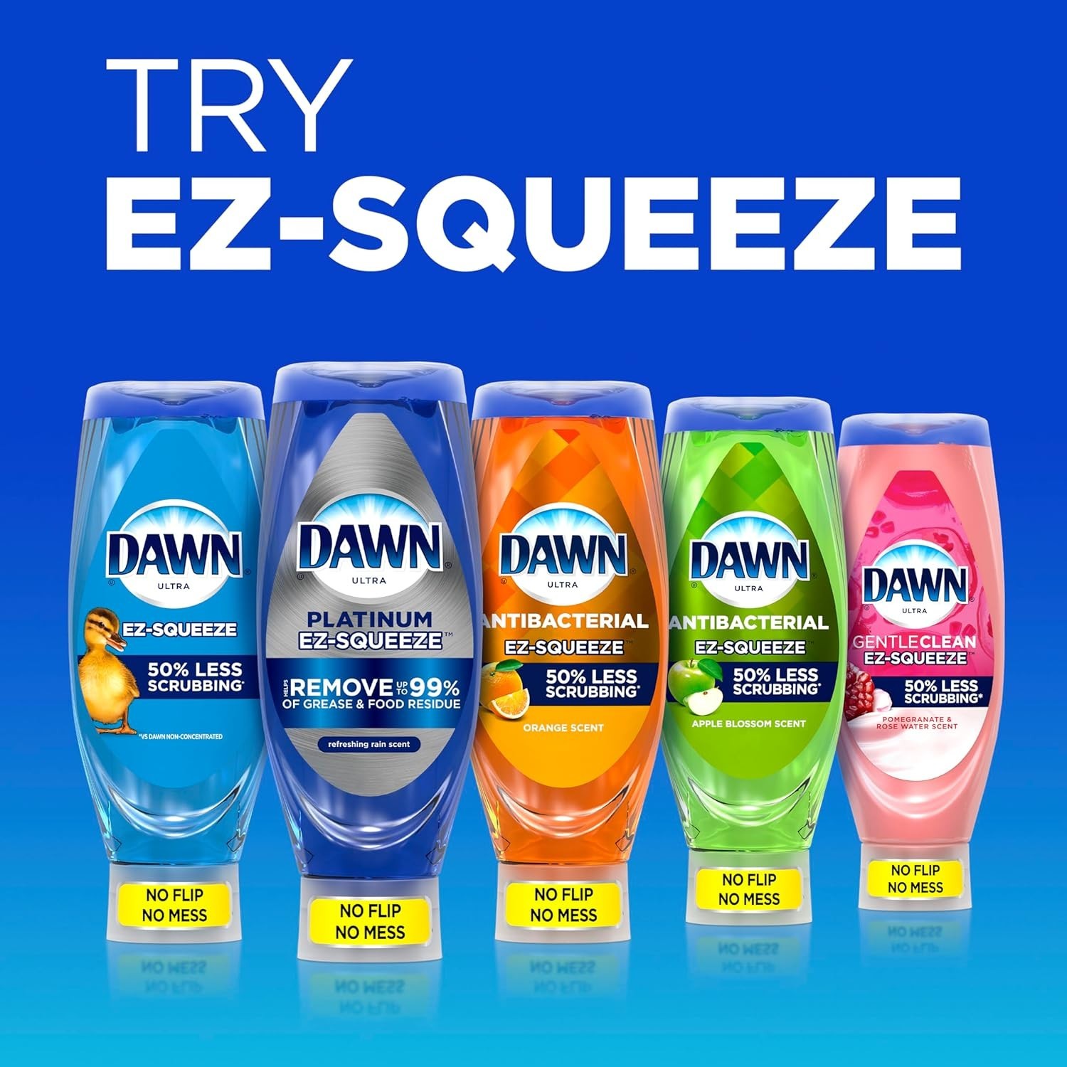 Dawn EZ-Squeeze Ultra Dish Soap, Dishwashing Liquid, Original, Dish Soap Refill,
