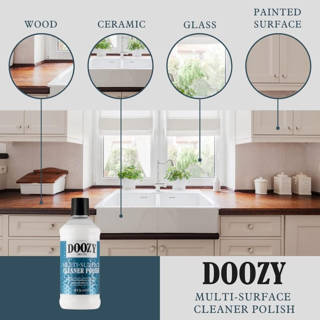 16 Oz Multi-Surface Cleaner Polish for All Furniture, Wood, Glass, Plastic, Meta