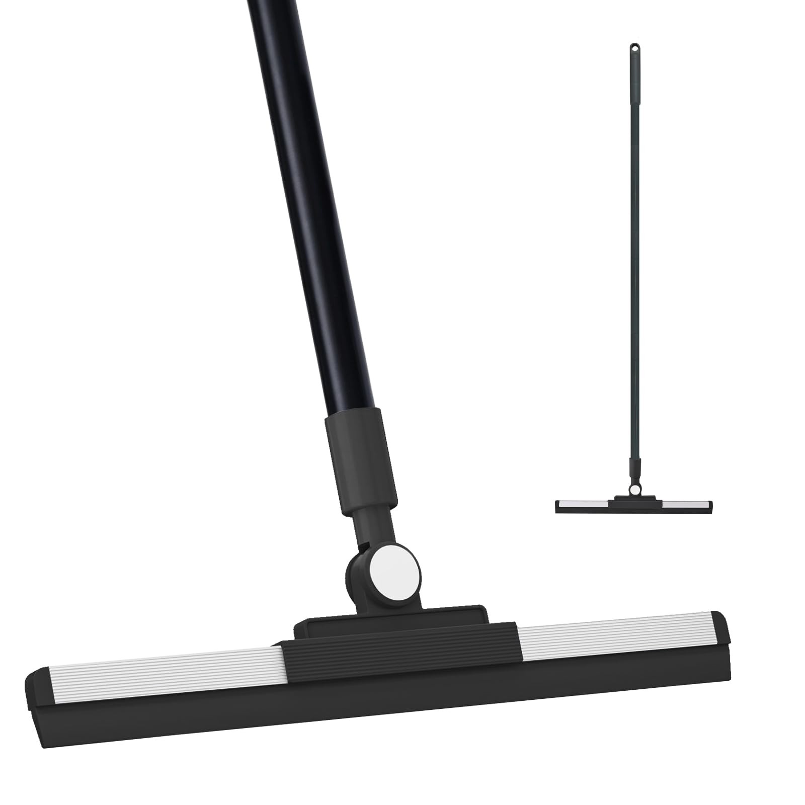 Xifando Floor Squeegee – 52 Inch Adjustable Long Handle 14.2 Inch Rubber Blad…