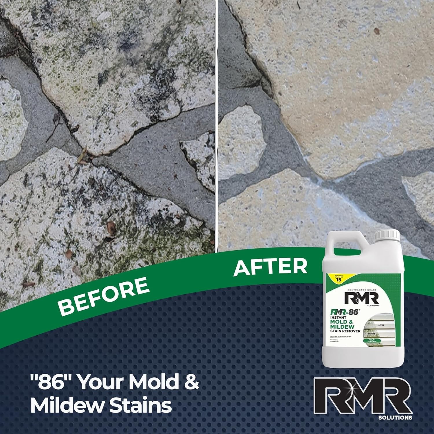 Effective Mold & Mildew Stain Remover Spray – 2.5 Gallon