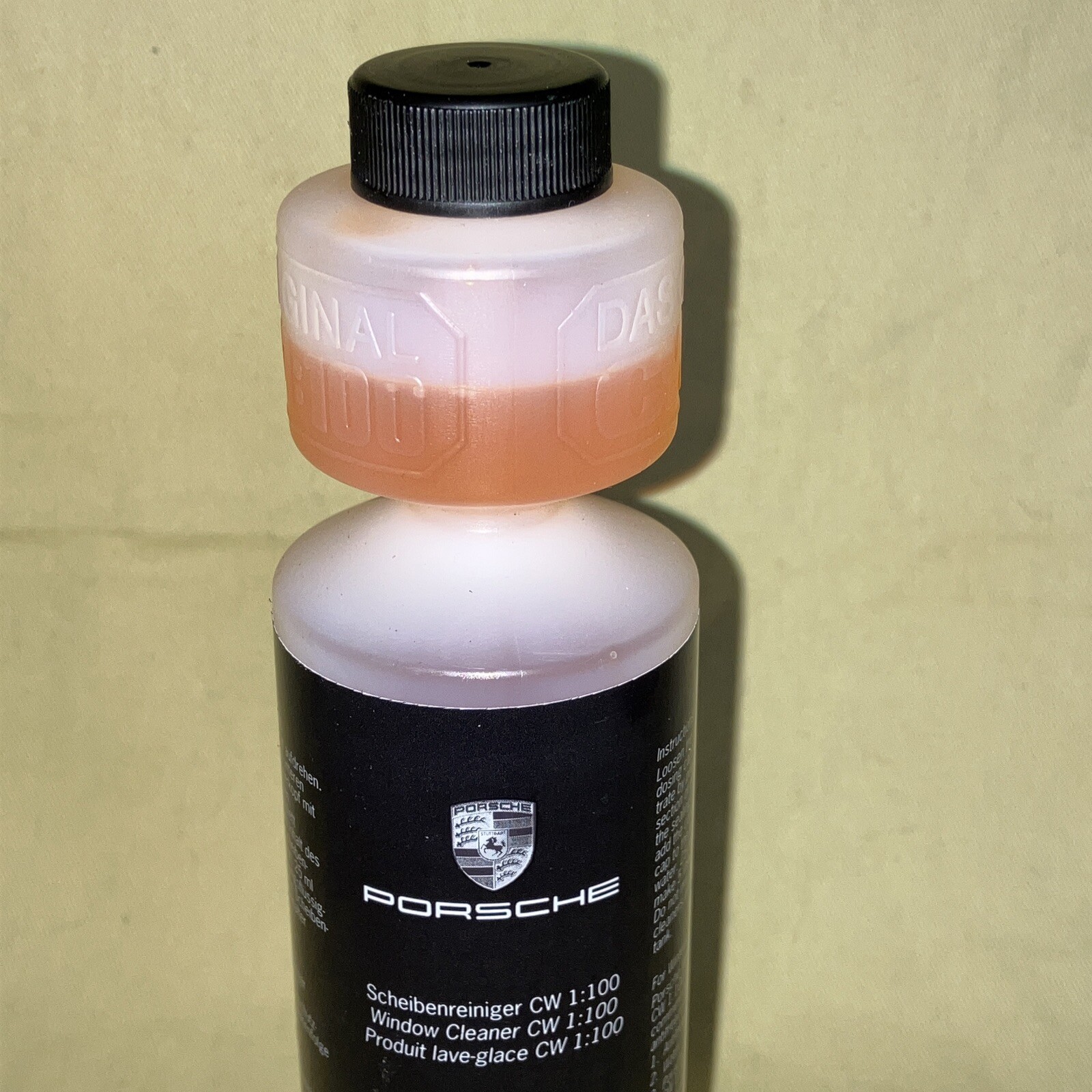 Genuine Porsche Exterior Window Glass Cleaner( TEQUIPMENT ) CW 1: 100 250ml