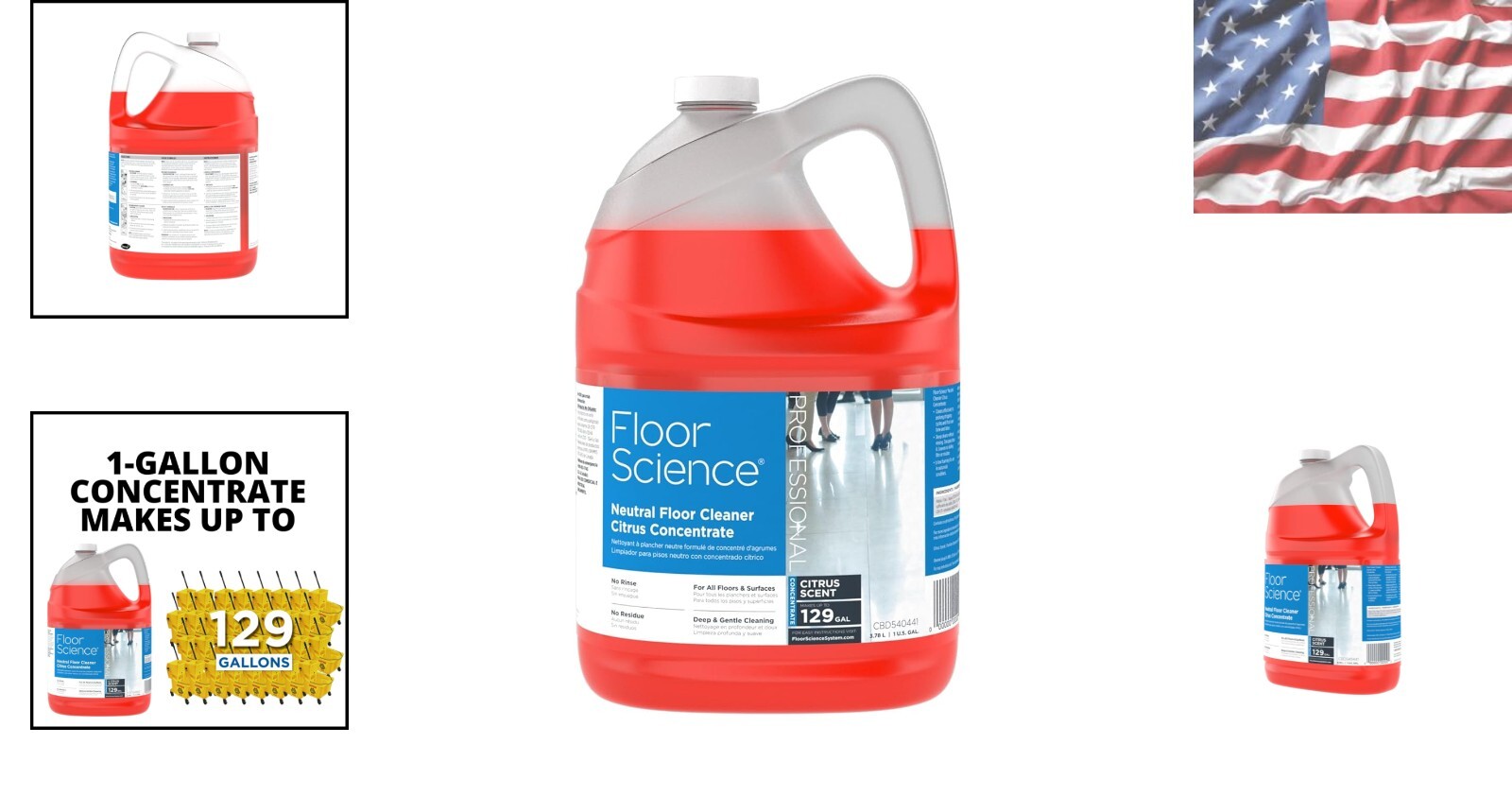 Gentle Deep Clean – Floor Science Citrus Concentrate, 1 Gallon, No Residue