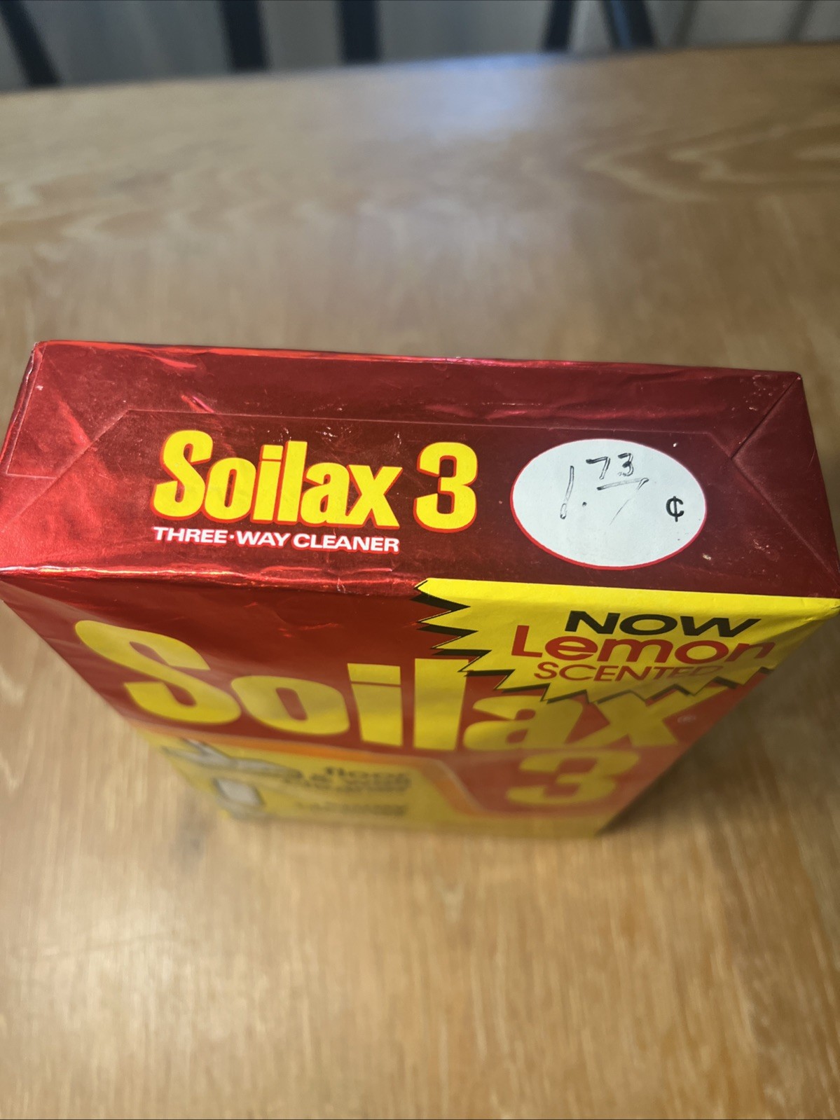 Vintage Soilax 3 Powdered Cleaner 44 oz Box New Old Stock Lemon Tv Prop Movie