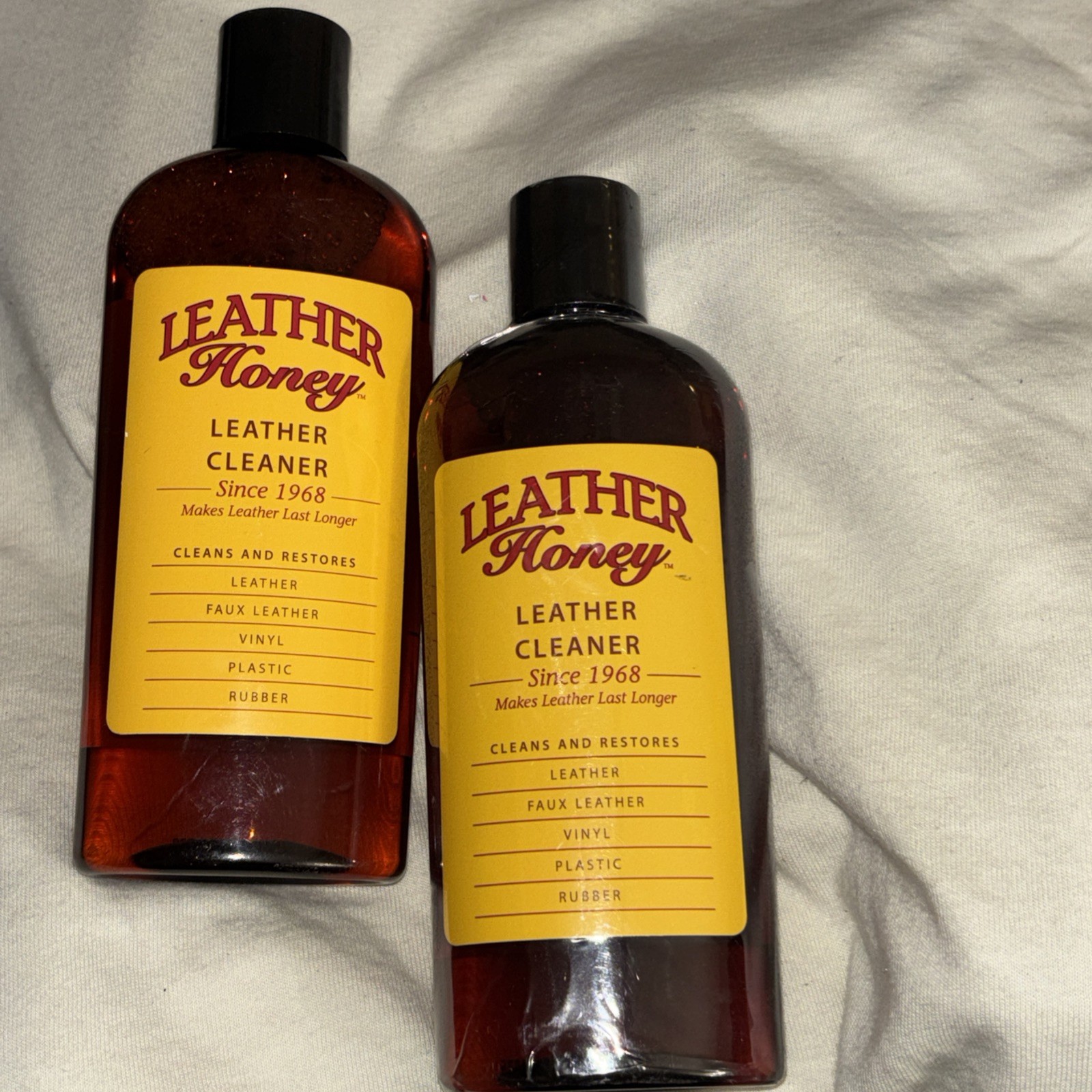 2 Leather Honey Leather Cleaner Non-Toxic 8FL OZ EACH NEW