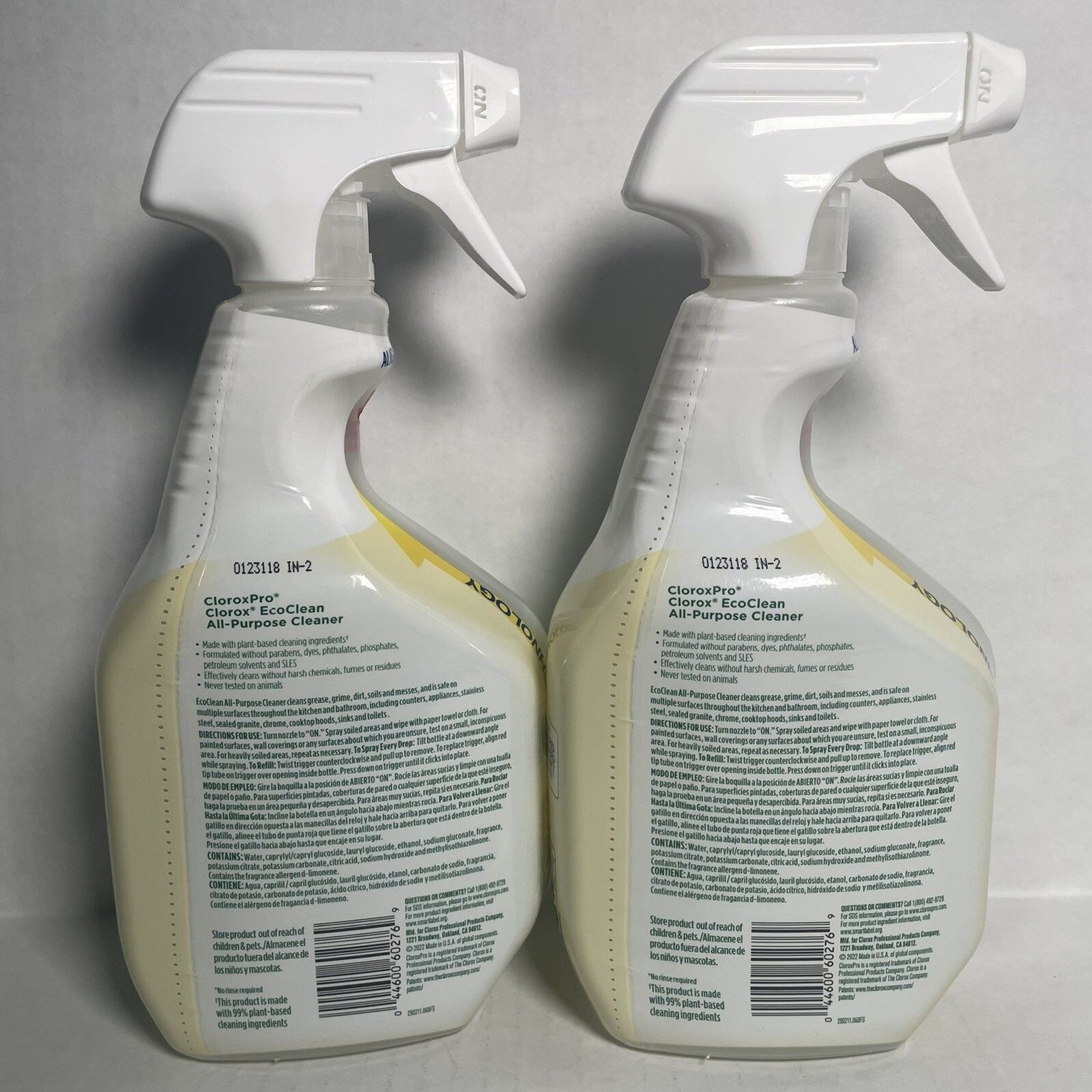 Lot x4 Clorox Cloroxpro Ecoclean All-Purpose Cleaner Spray Bottle 32 Fl Oz