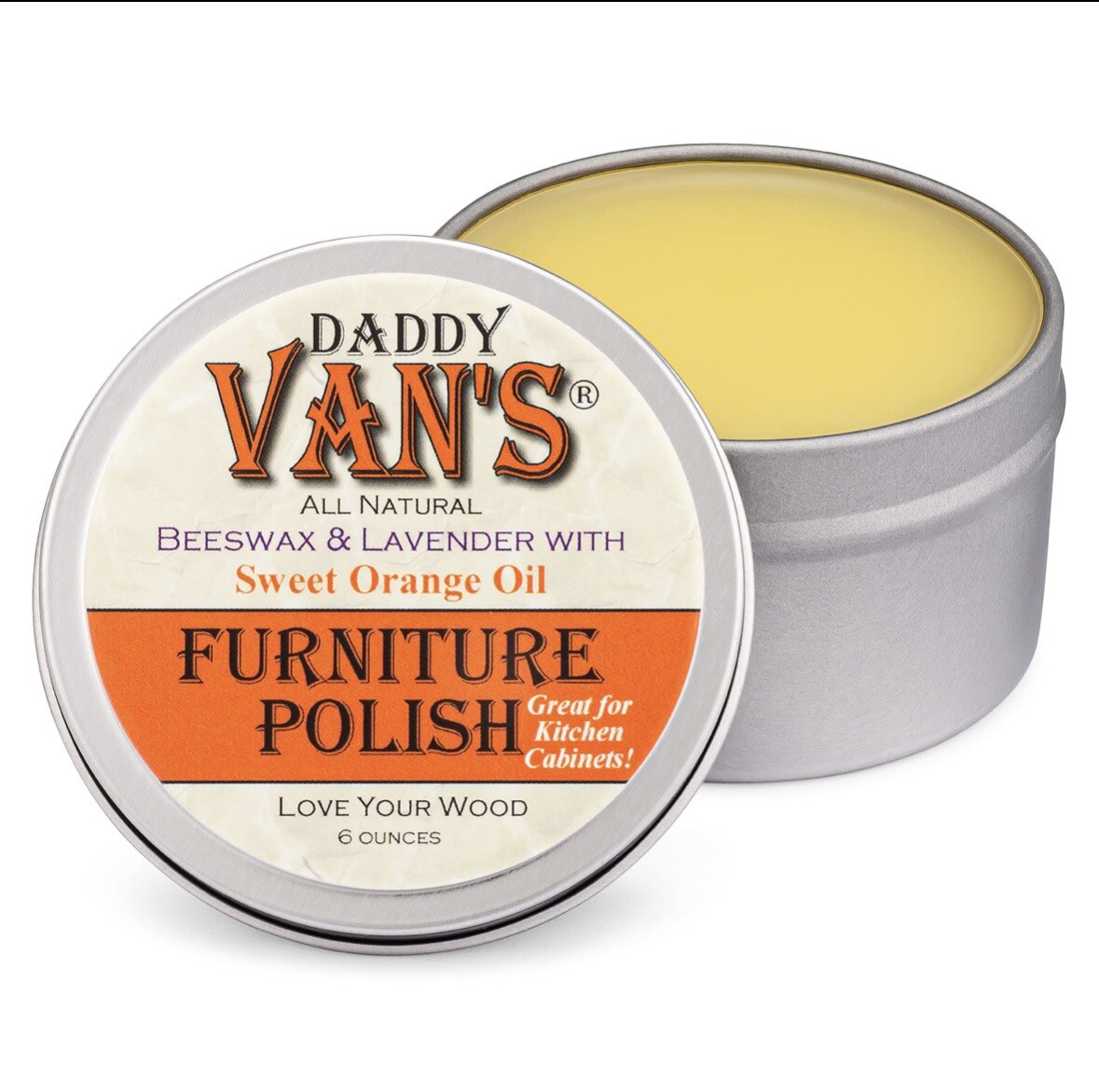 Daddy Van’s All Natural Lavender & Sweet Orange Oil Beeswax Furniture Polish
