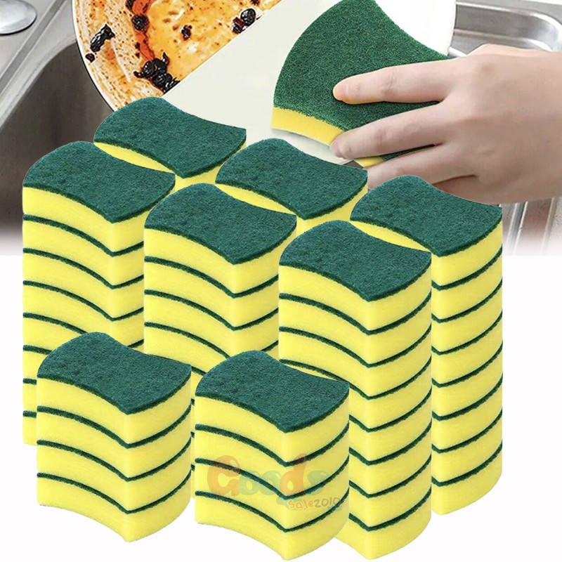 Dishwashing Sponge | Absorbent Kitchen Grease Cleaner| Pot Rust Stain Brush