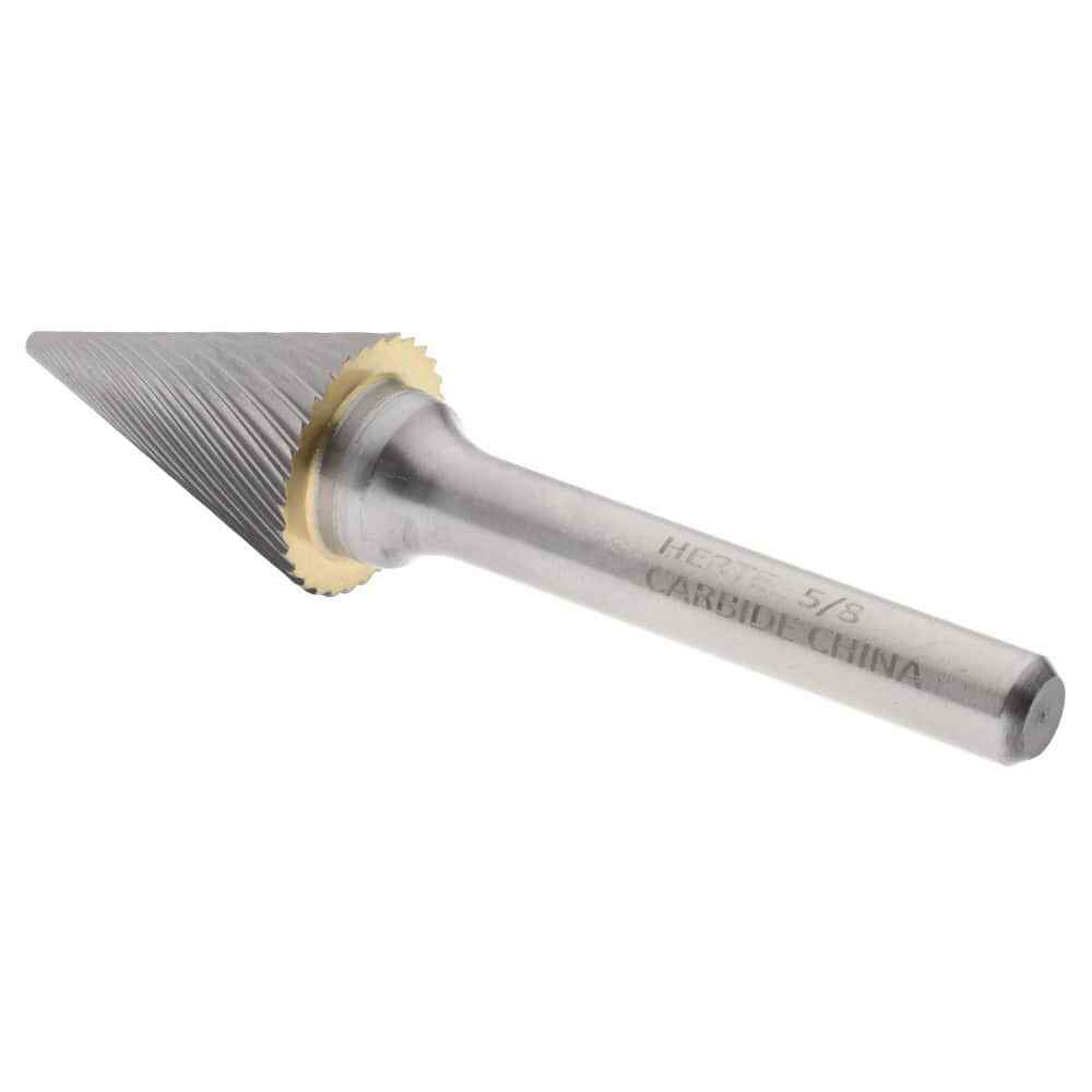 Hertel SZ20017C Abrasive Burr: SM-6, Cone, 1/4″ Shank