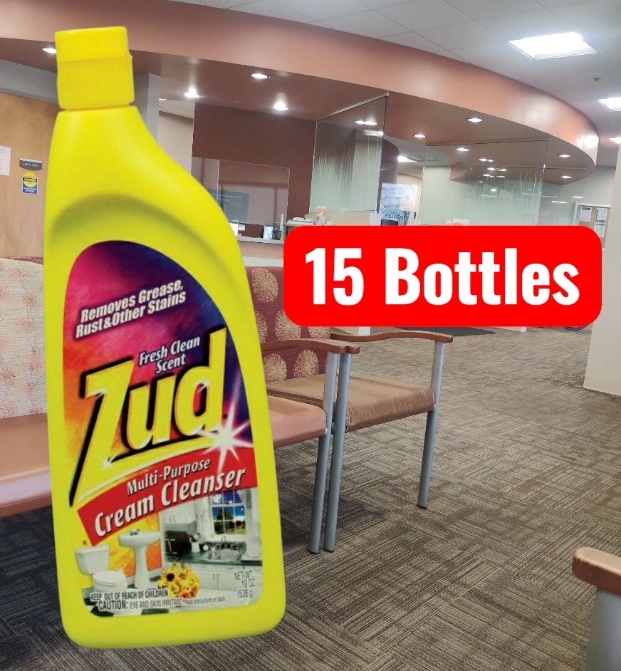 15 Pack Zud Multi Purpose Cream Cleanser. Case of 15 Bottles
