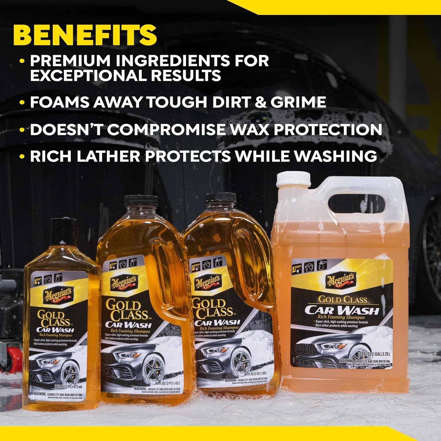Car Wash Soap High Gloss Finish Deep Clean for Cars Trucks SUVs Biodegradable 1