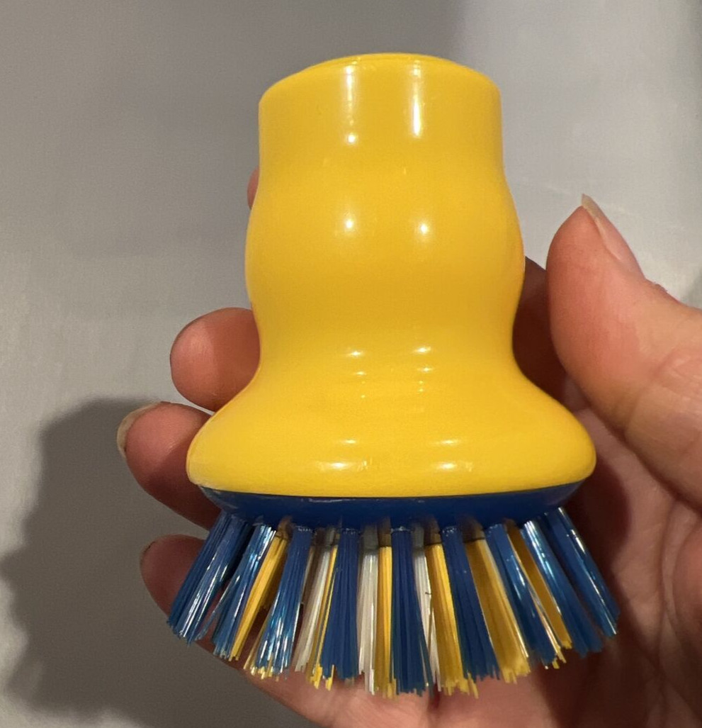 Mr. Scrub Refillable Pan Cleaner Scrubber Vintage Red Hat Yellow Face Taiwan