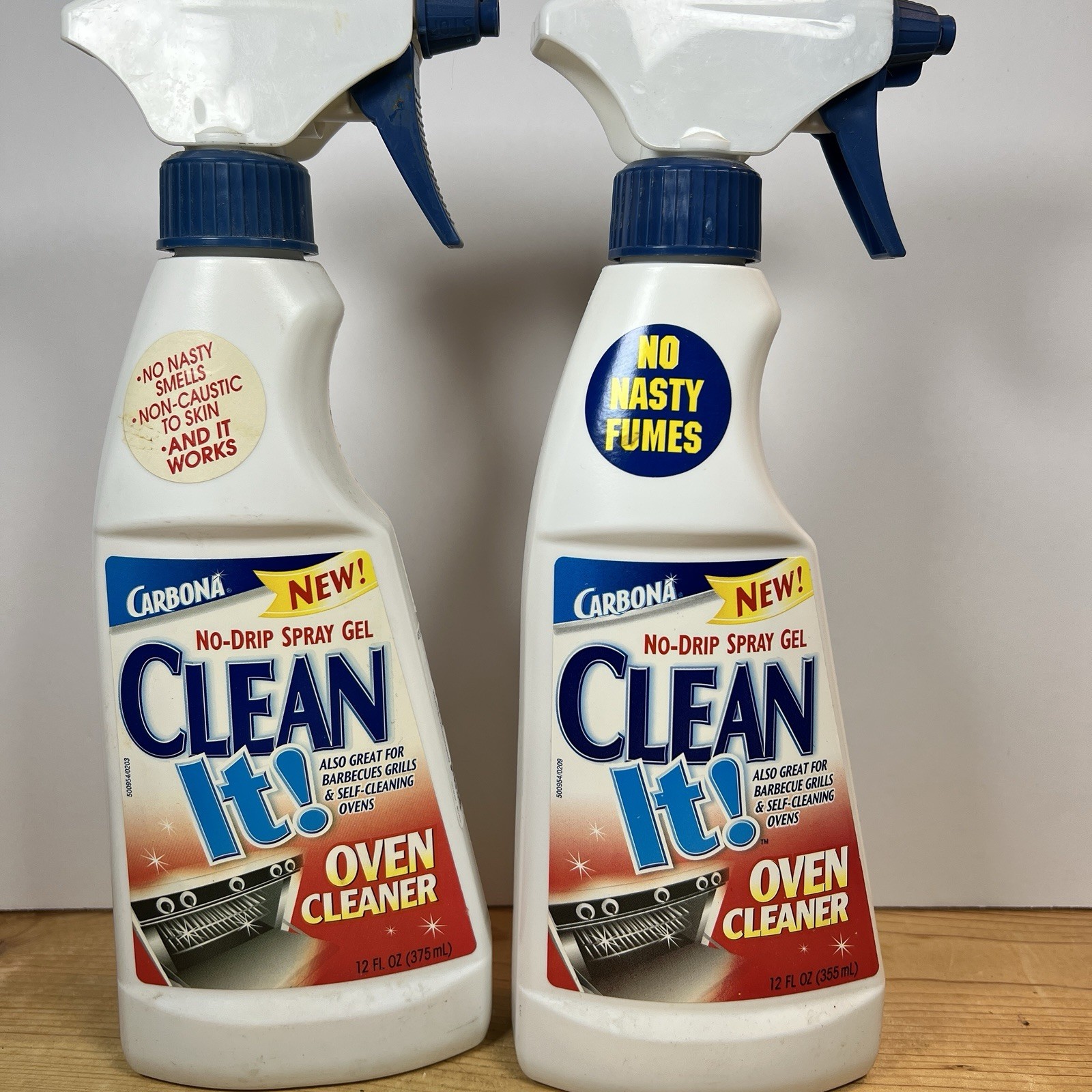CARBONA OVEN GRILL CLEANER FUME-FREE Tough Acting Grease Grime Remover 2 Pack