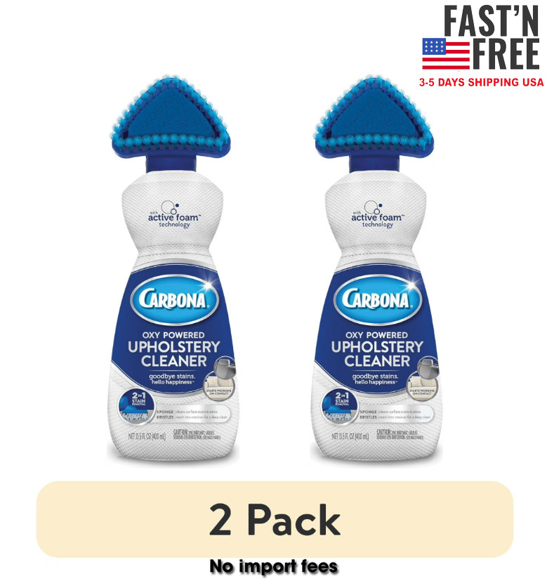 (2 pack) Carbona Oxy Powered Upholstery Cleaner Fresh Scent, 13.5 oz