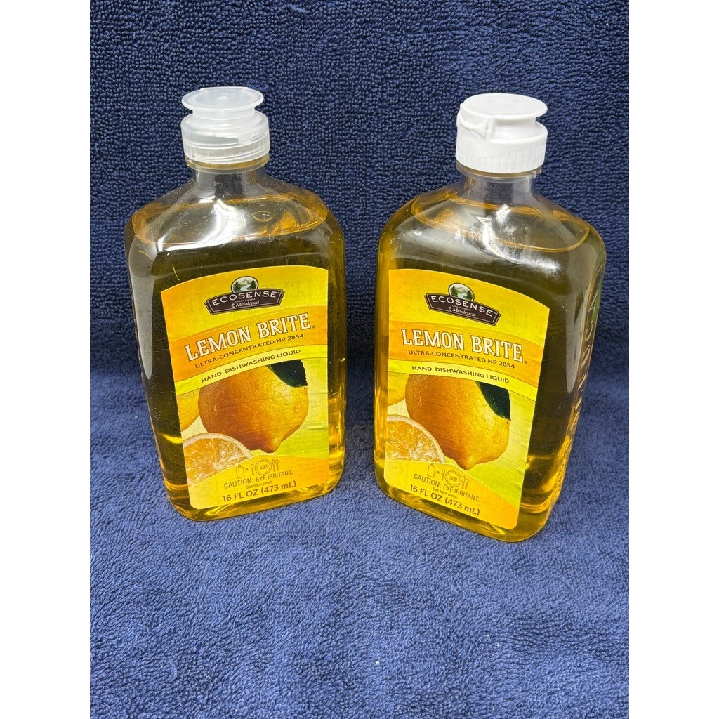 2 ECO.SENSE Lemon Brite Ultra Concentrated Hand Dishwashing Liquid 16 Fl Oz