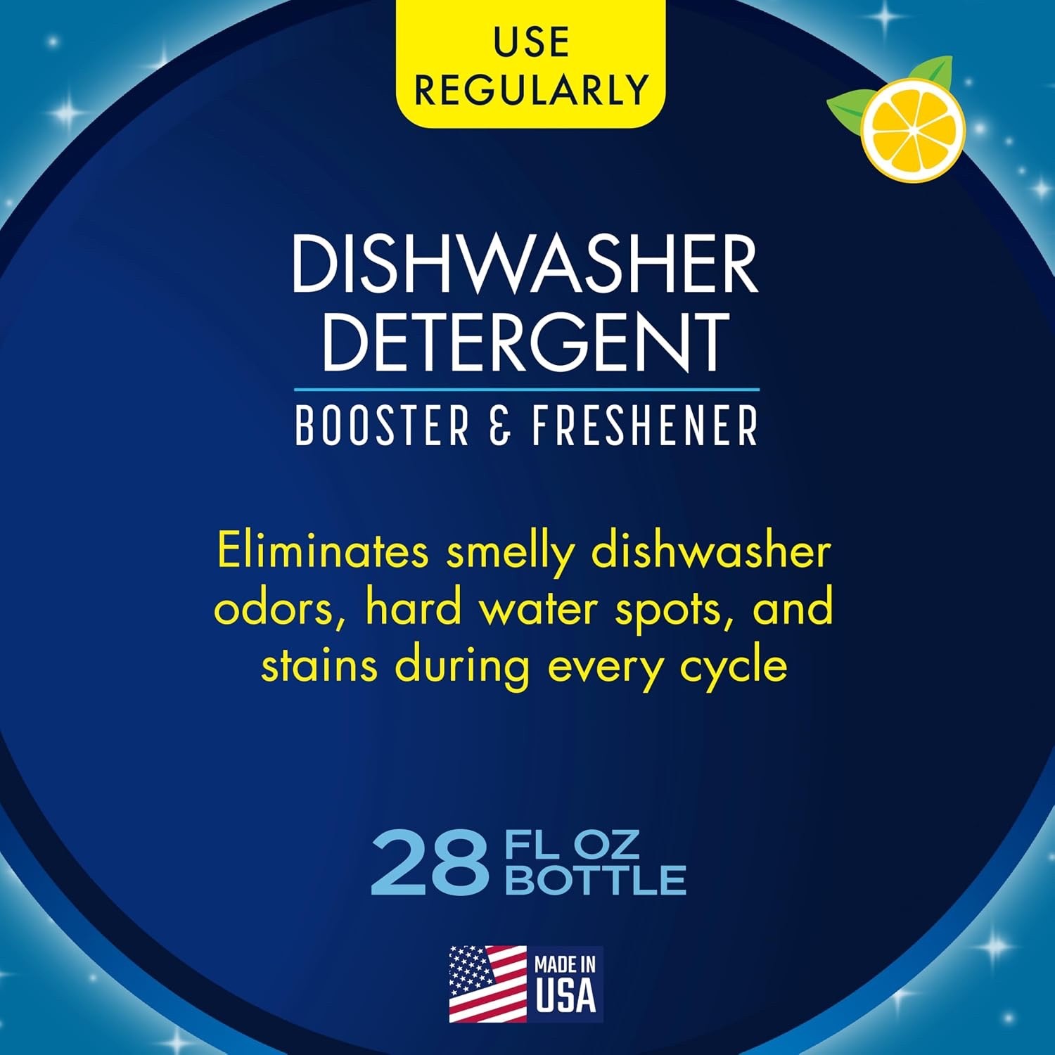 Glisten Dishwasher Detergent Booster & Freshener Natural Power Formula – 28oz