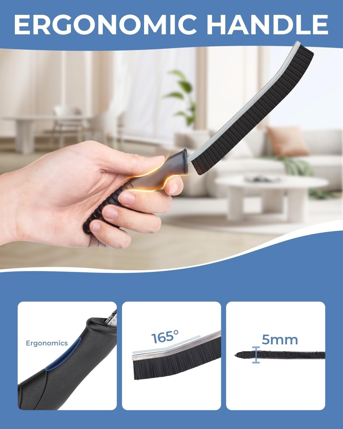 Crevice Cleaning Brushes, Cleaner Scrub Brush Tool for Crevice | Hard to Tig…