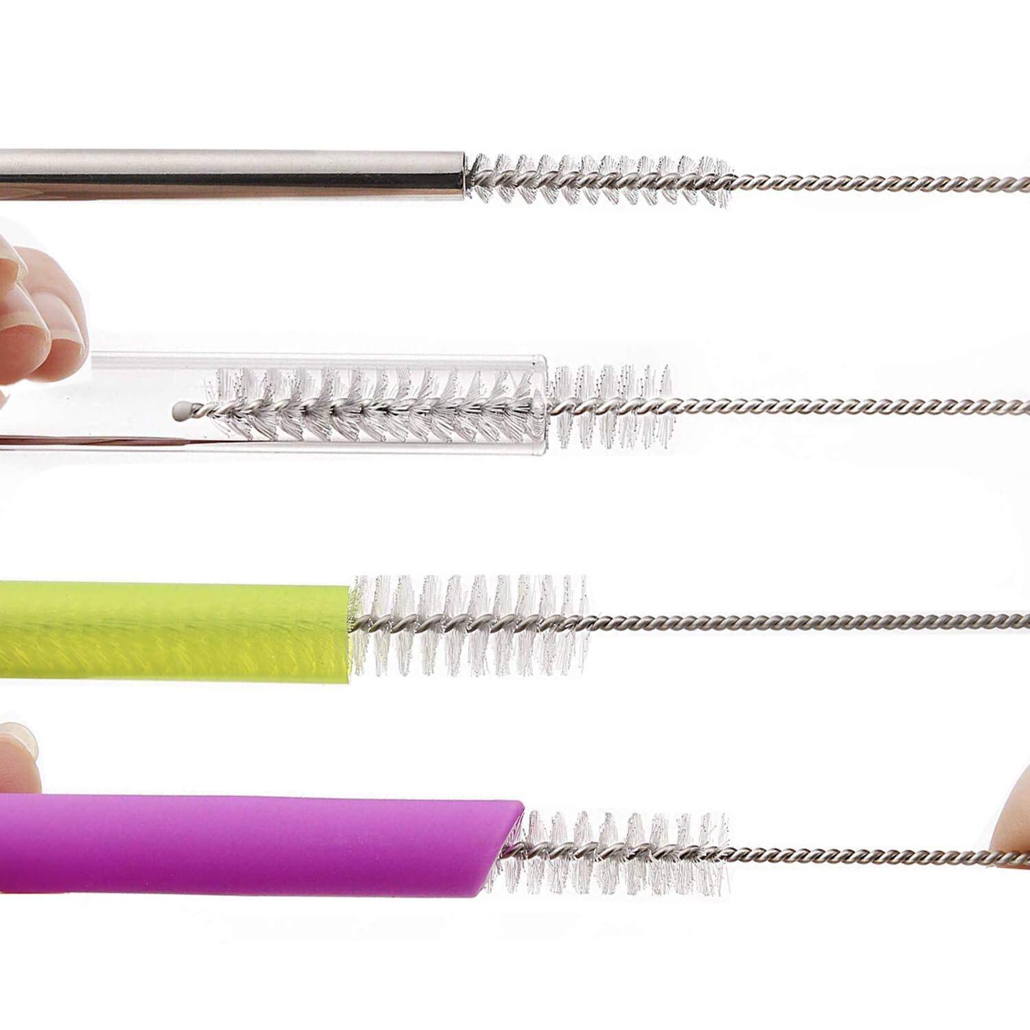 Long Straw Brush, Nylon Flexible,Reusable Pipe Tube Cleaner