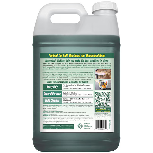 Simple Green 2.5 Gallon Sassafras Scent Liquid All Purpose Cleaner Concentrate