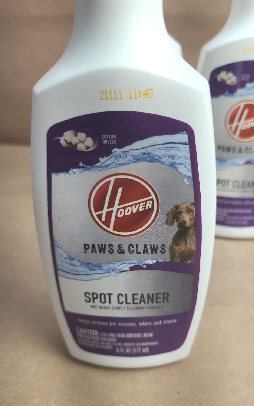 New Lot Of 3 Hoover Paws and Claws Spot Cleaner Carpet Cleaning Formula 6oz