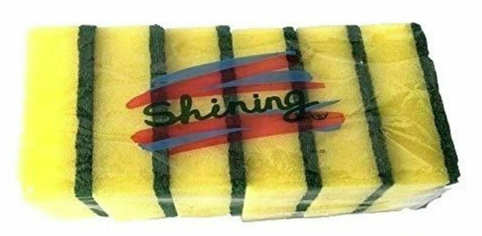 6 Pcs Shining Non-Scratch Kitchen Sponge Scrubber Sponges Dish washing Wholesale