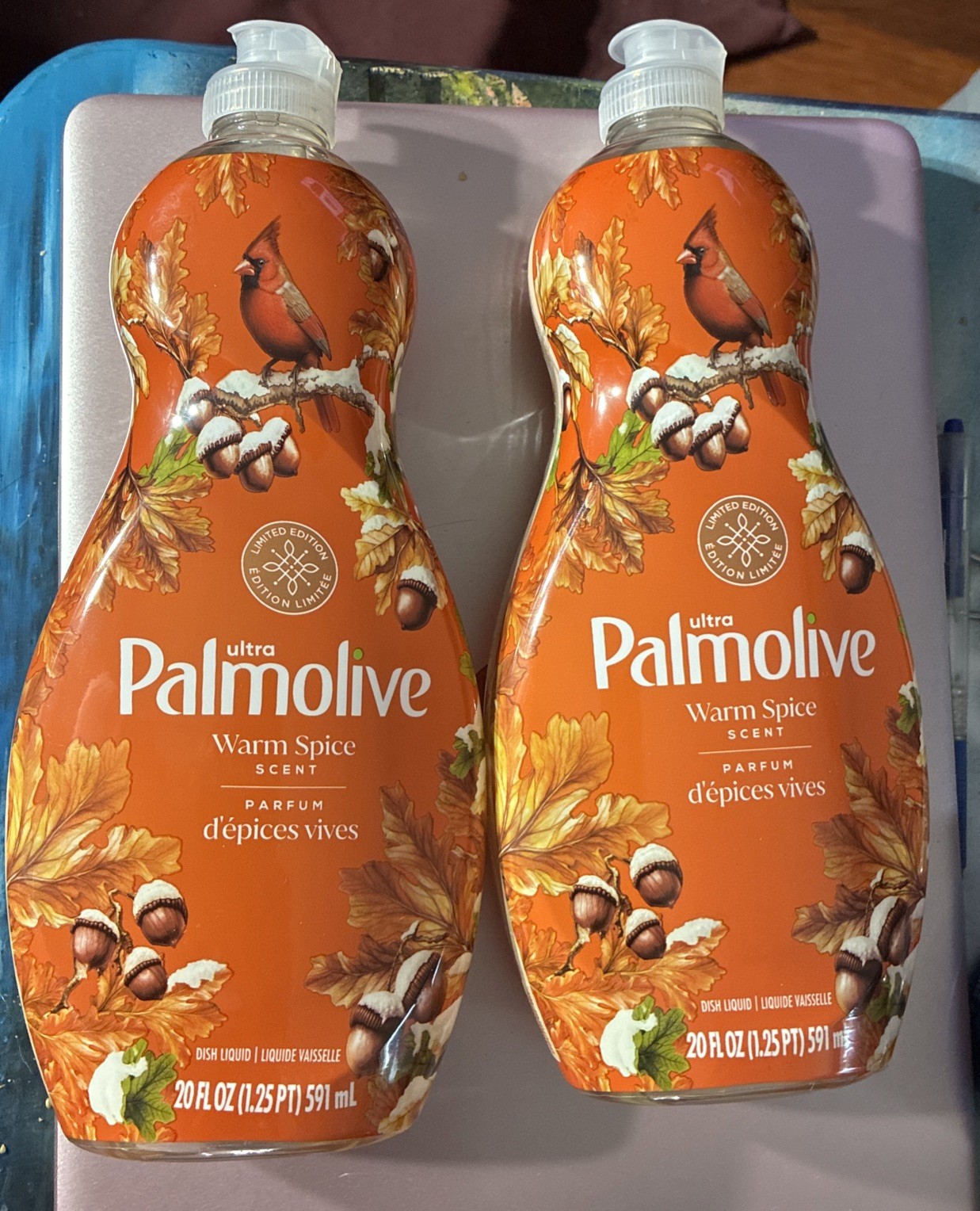 Palmolive Ultra Dish Soap Warm Spice Scent 20 fl oz Limited Edition Lot Of Two￼