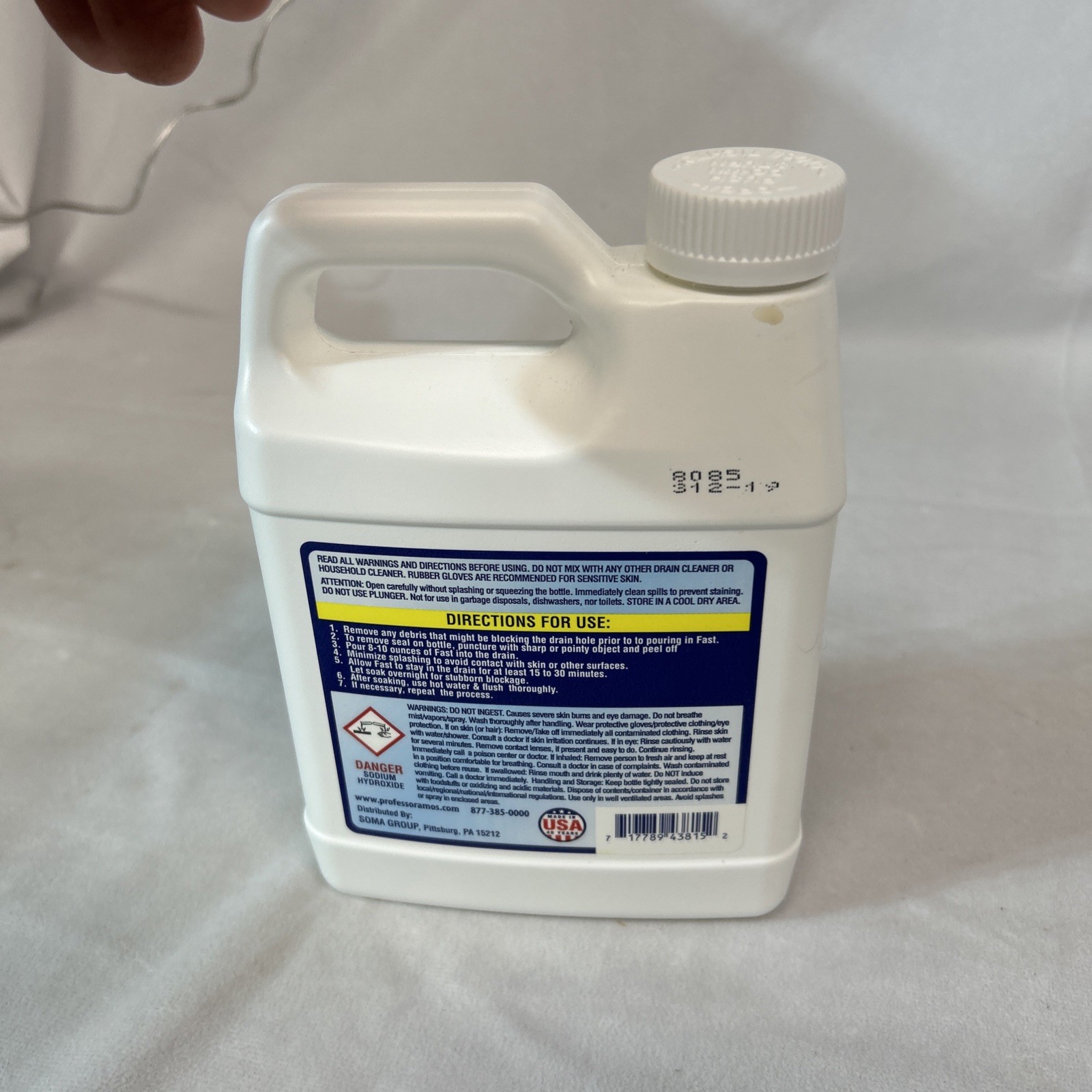 Professor Amos Super Fast Drain Cleaner w/ Accelerated Formula, 32 Oz *NEW*