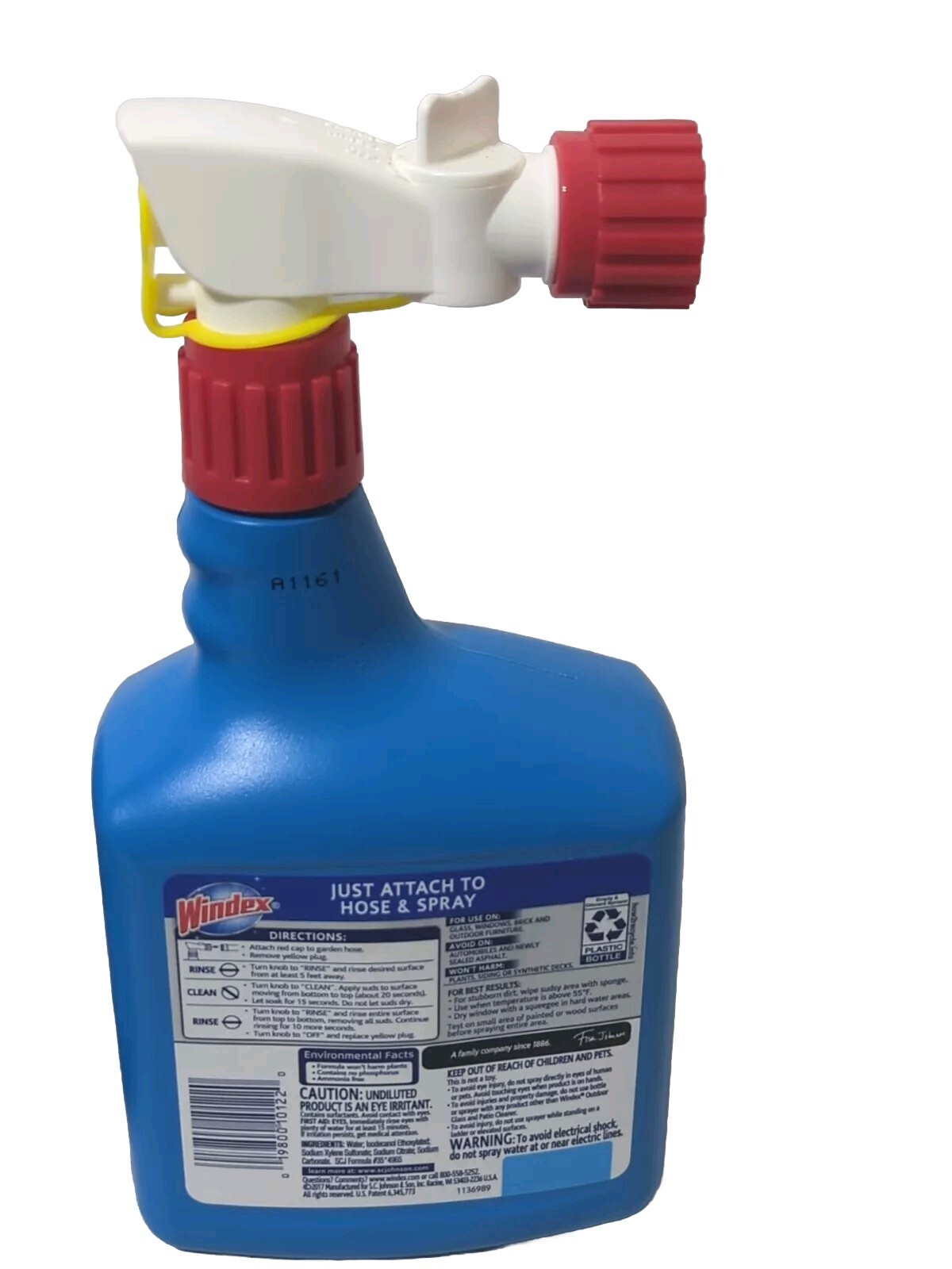 Windex Outdoor Glass Cleaner with Hose Attachment 32 oz Sparkling Windows