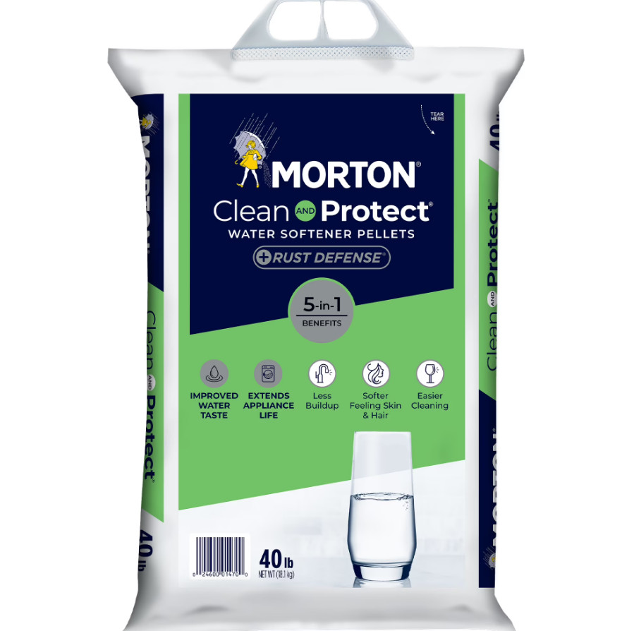 (2 pack) Morton Clean and Protect Plus Rust Defense Water Softener Salt Pellets