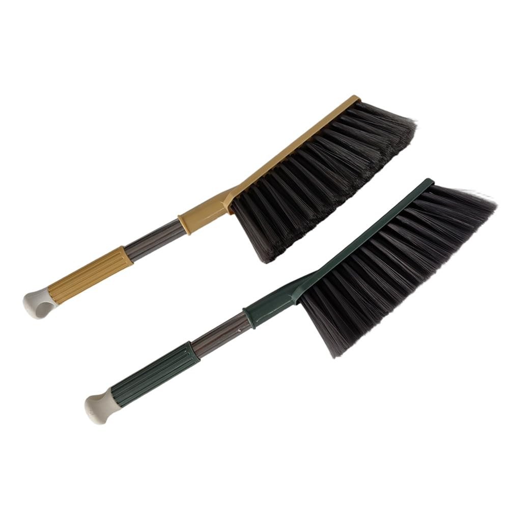 2 Pack Soft Bristle Bed Sheets Sweeping Cleaning Brush with Long Hand, Counte…