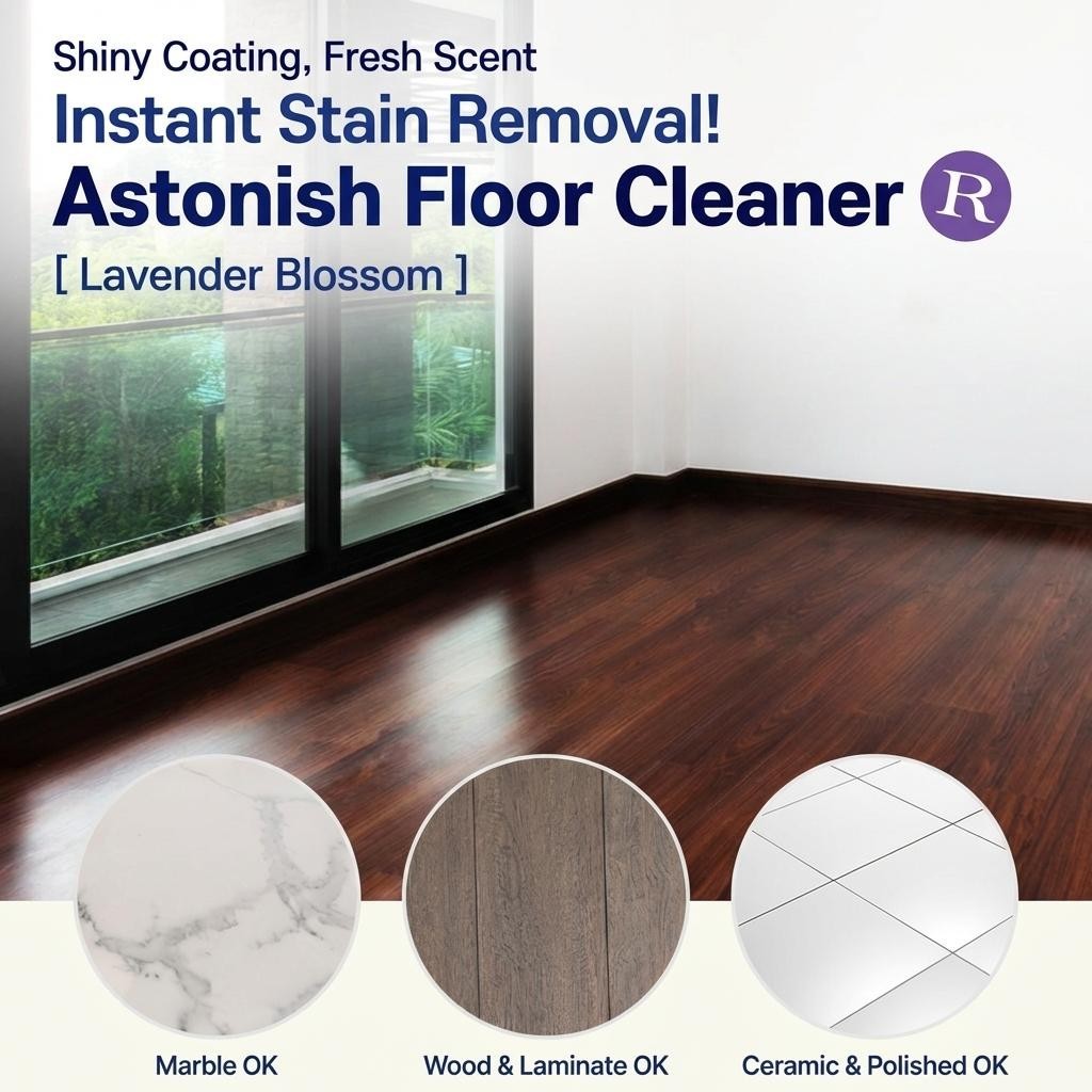 Astonish Floor Cleaner Lavender 2.11lb – Powerful Liquid Cleaner for Fresh Floor