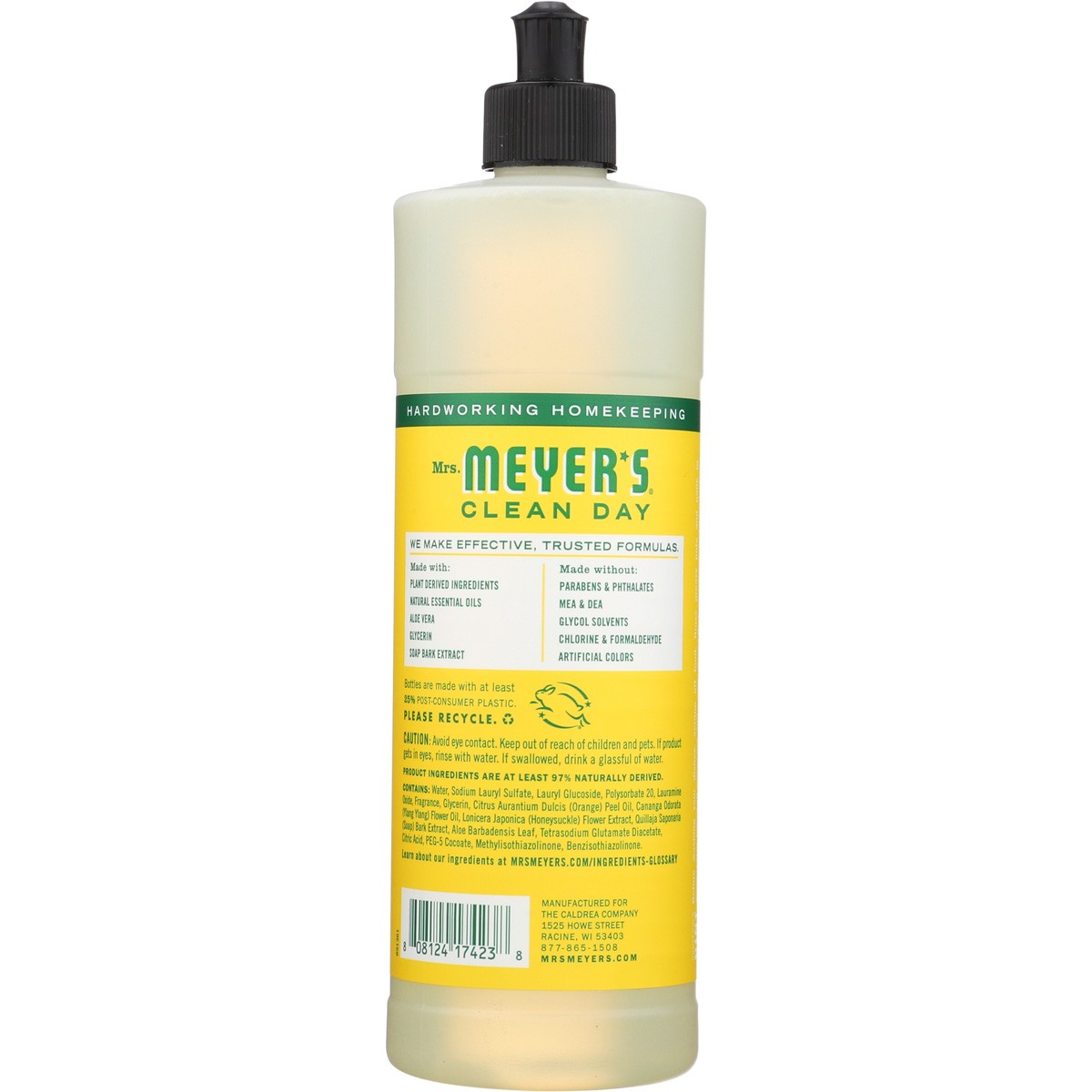 Mrs. Meyers Honeysuckle Mrs Clean Day Dish Soap 16 Oz 6 Pack