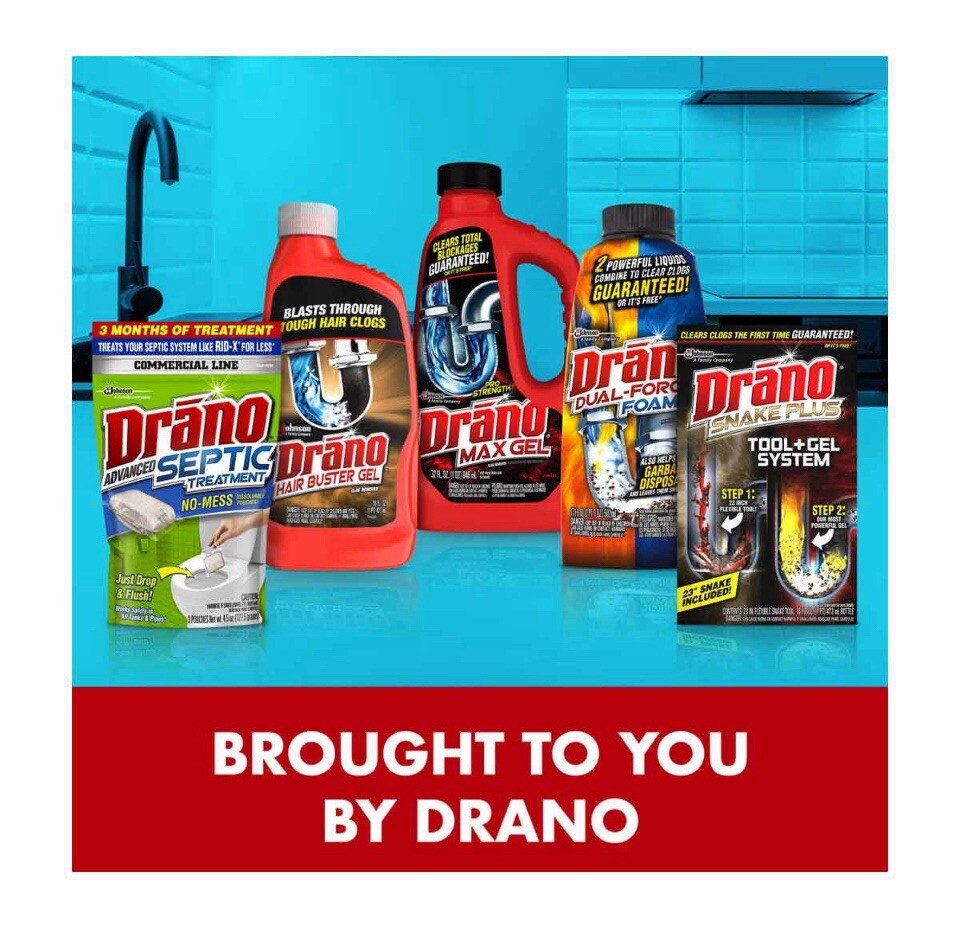 Drano Foaming Disposal Strips 4 Ct