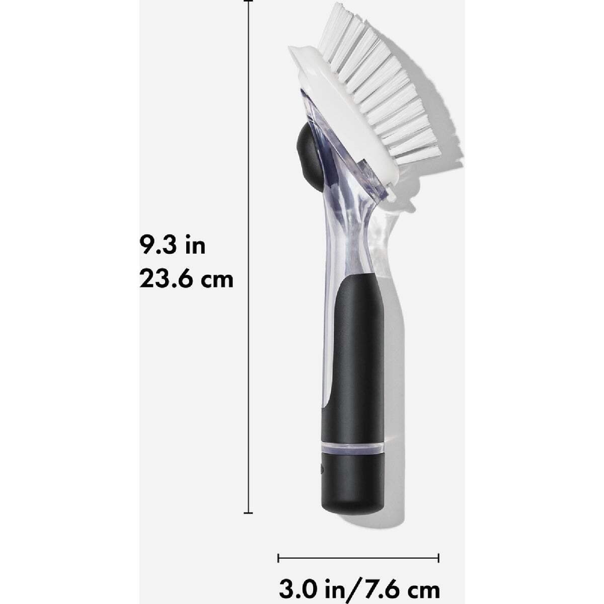 Soap Dispenser Dish Brush Good Grips 1.25″ W Plastic/Rubber Handle Black/White
