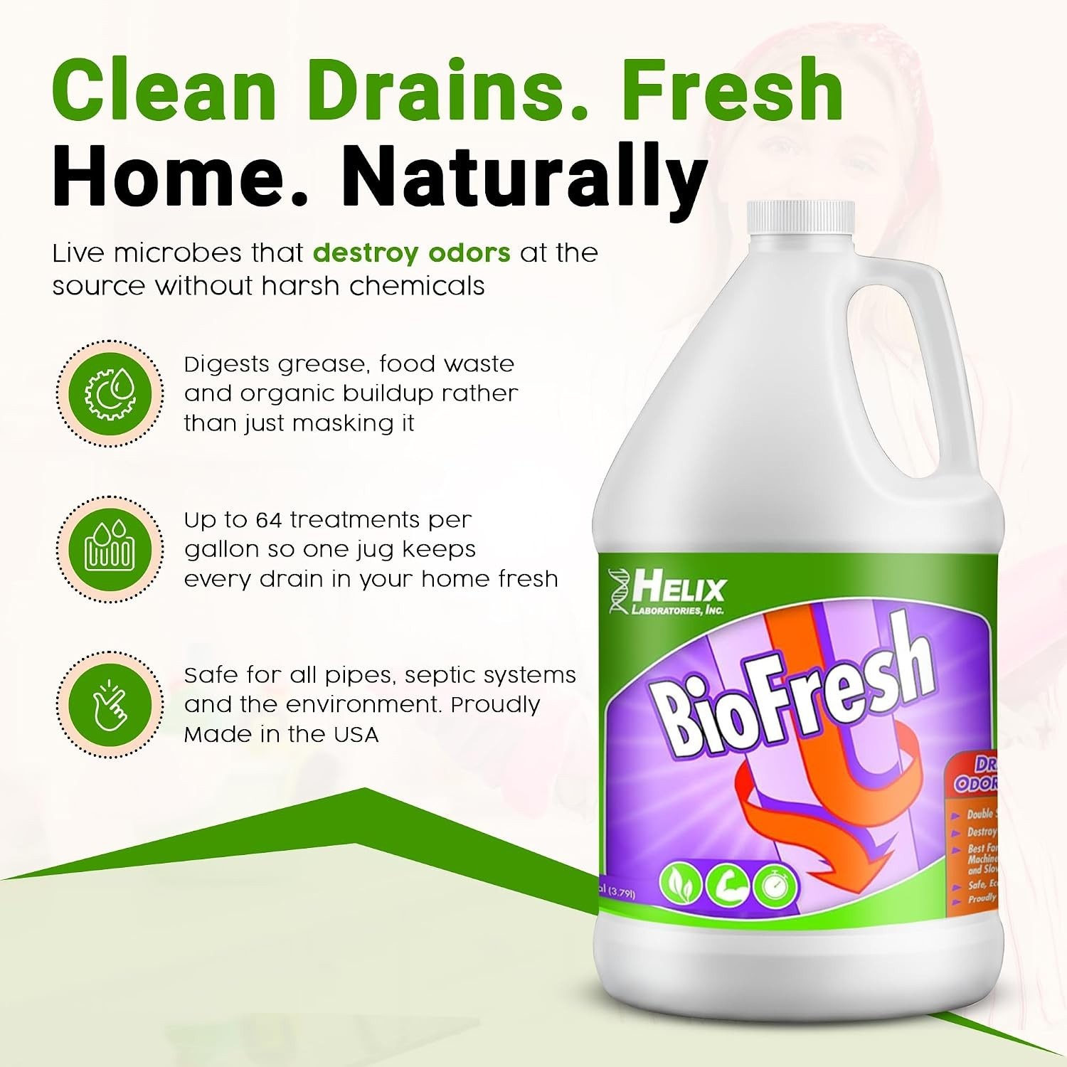 Smell Remover for Garbage Disposals – 1 Gallon