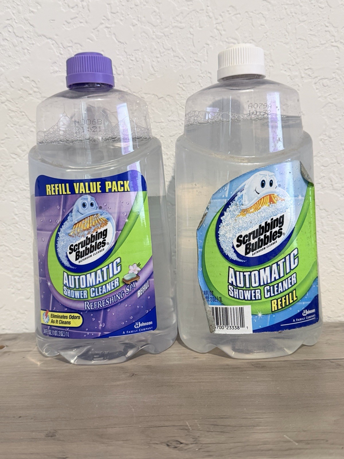 2 Scrubbing Bubbles Automatic Shower Cleaner Refills Fresh Clean/Refreshing Spa