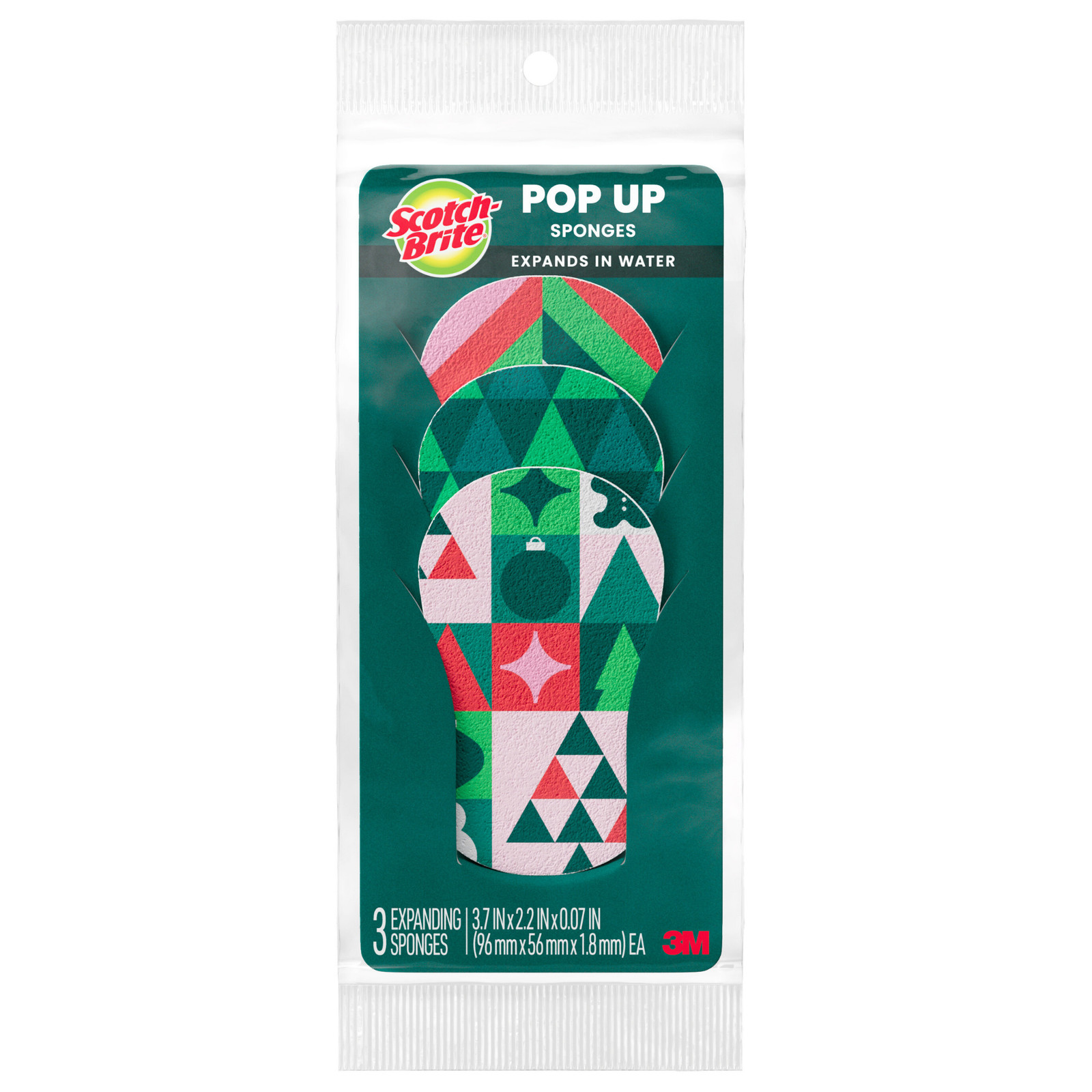 Scotch-Brite Holiday Pop Up Sponge: (Multicolored) [72-pack] COMP-SP-H24