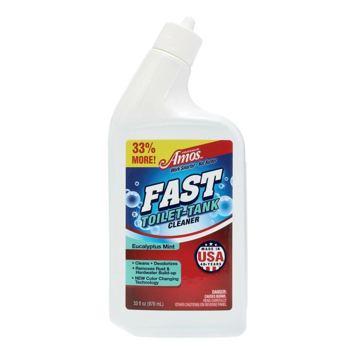 Professor Amos FAST, Toilet & Tank Concentrate Cleaner 33 oz Eucalyptus Mint