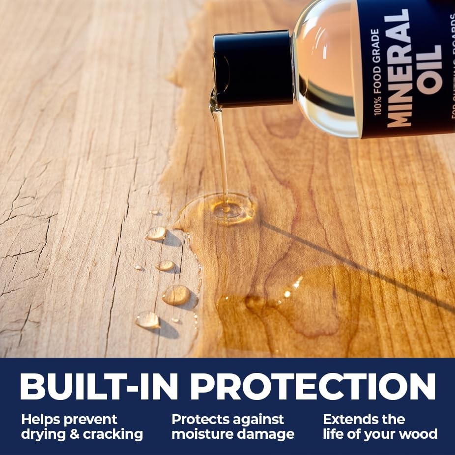 Cutting Board Oil | 8oz Food Grade Mineral Oil | Made in USA | Butcher Block …