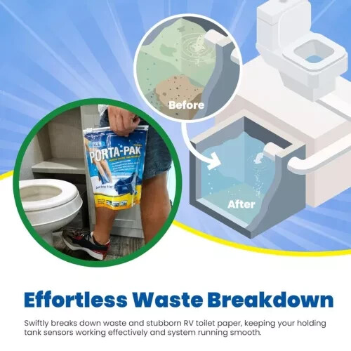 Rv Holding Tank Treatment Toilet Chemicals CleanerÂ� Camper Travel Trailer..
