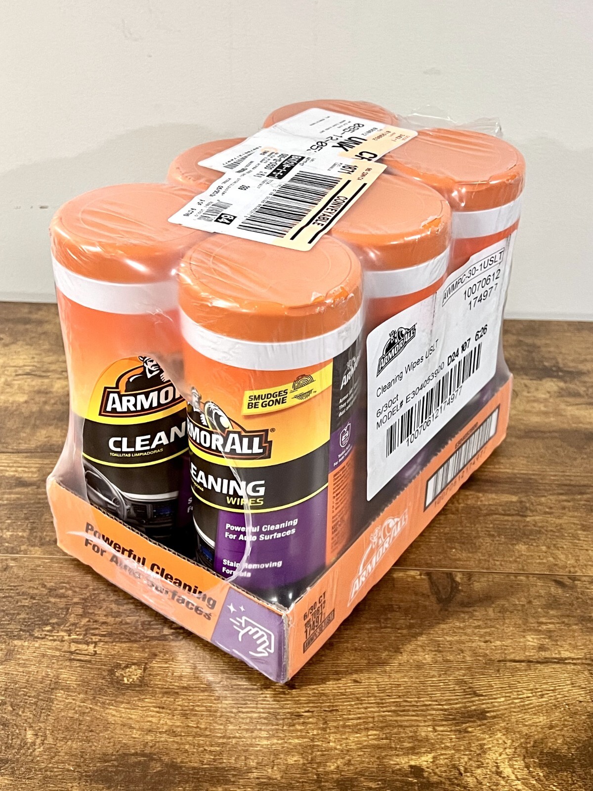 Armor All E304053900 Interior Car Cleaning Wipes for Dirt and Dust 6-Pack