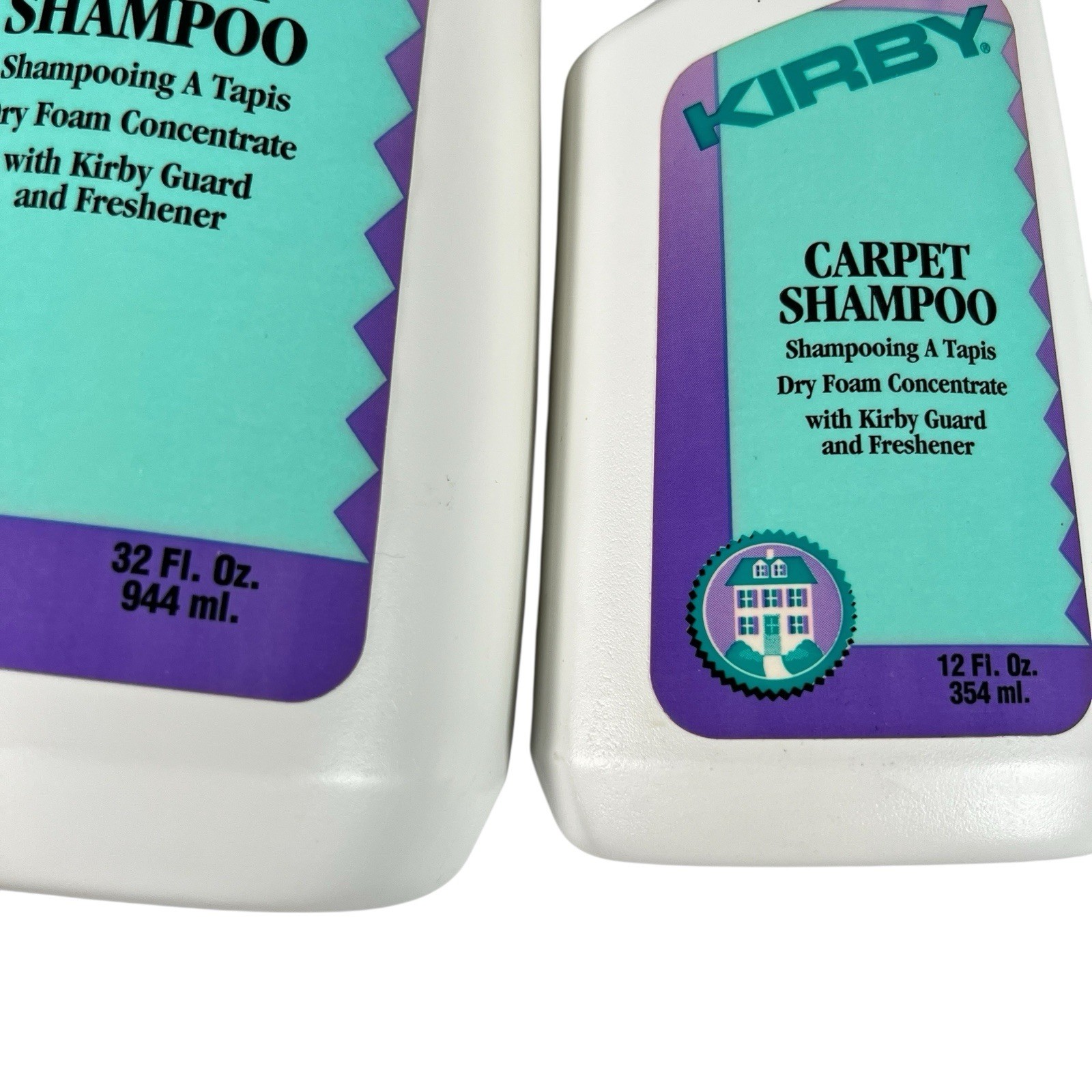 Kirby Carpet Shampoo Dry Foam Concentrate Cleaner 32 Fl Oz & 12 Fl Oz Set Of 2