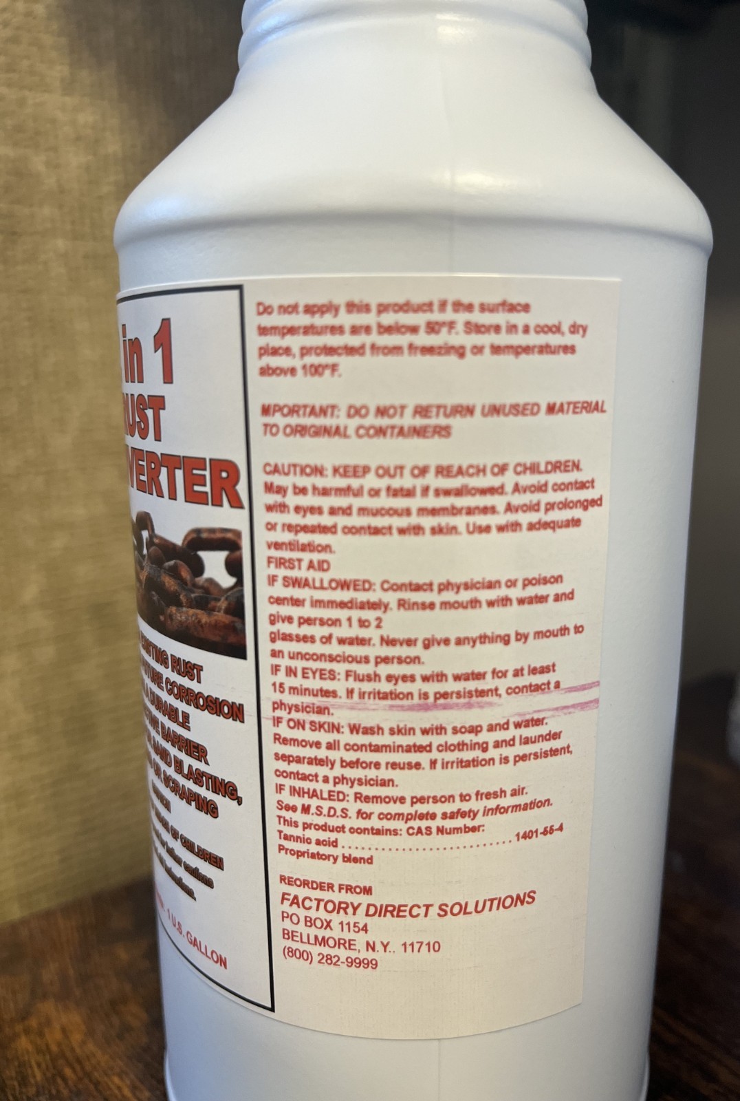 2 in 1 RUST CONVERTER QUART SIZE FOR SMALLER PROJECTS