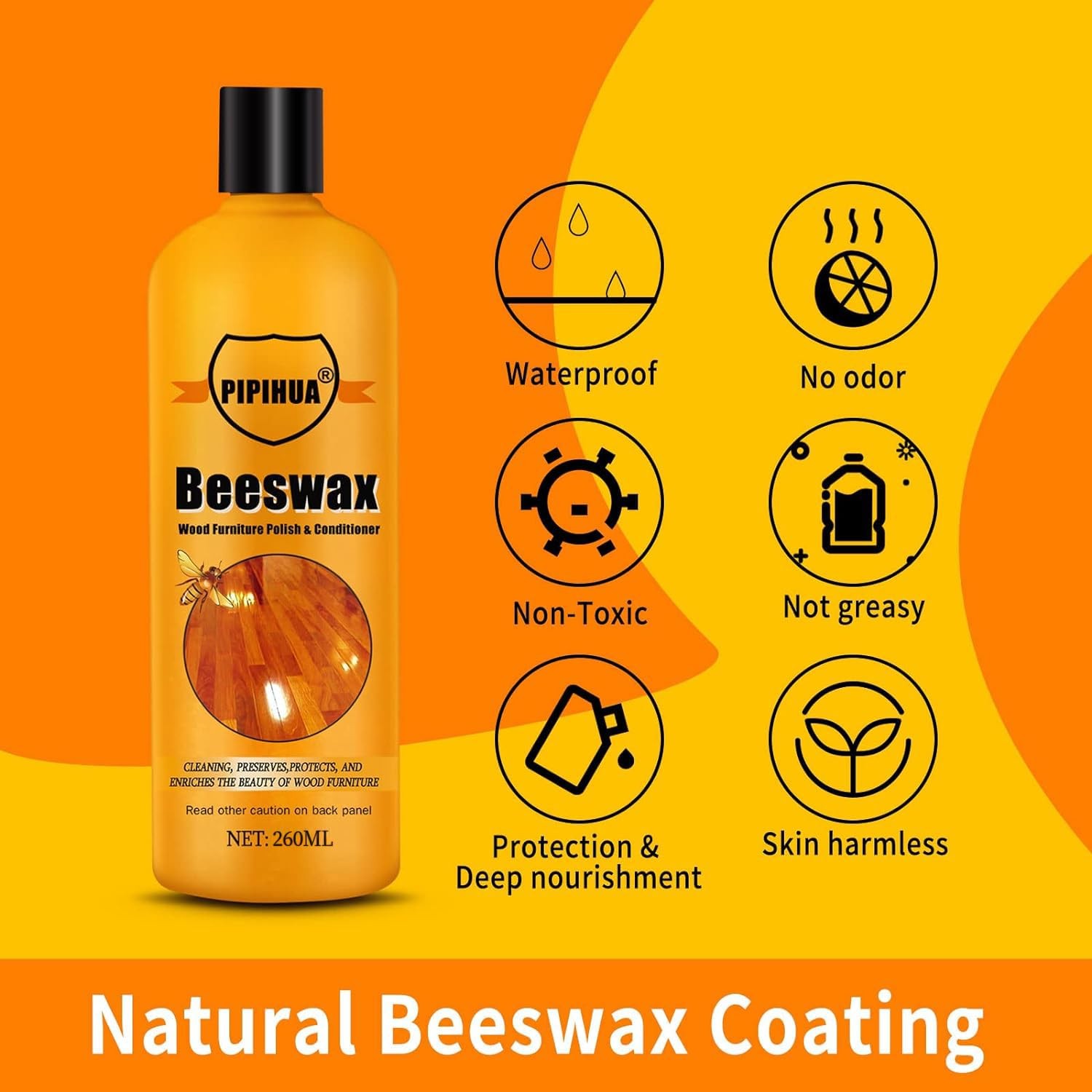 Beeswax Furniture Polish & Conditioner – Wood Seasoning Beeswax, Furniture Wa…